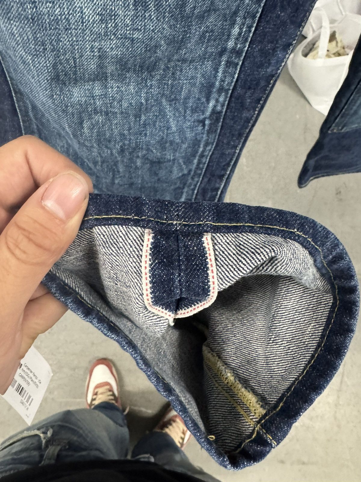 Evisu Vintage rare Evis Evisu double knee raw indigo jeans Size US 31 - 6 Thumbnail