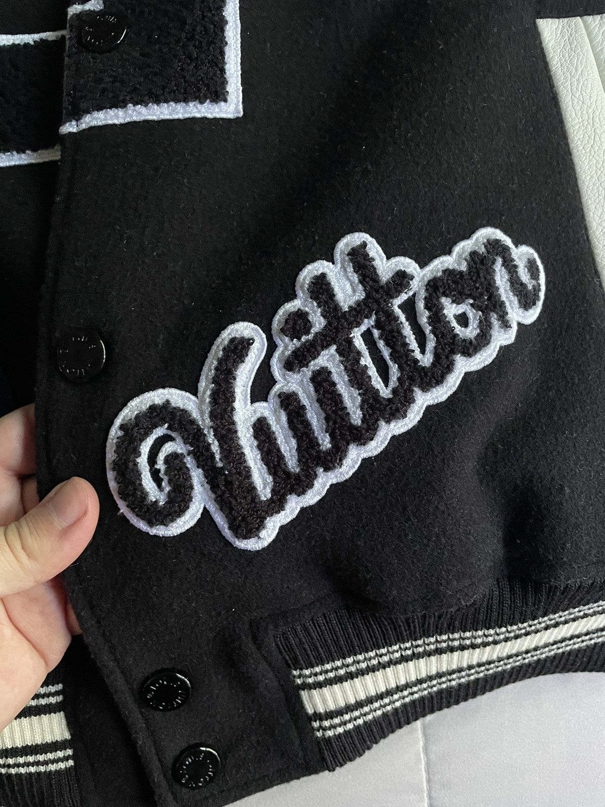 Louis Vuitton Louis Vuitton MLK Dreaming Leather Varsity Jacket Size US XL / EU 56 / 4 - 5 Thumbnail
