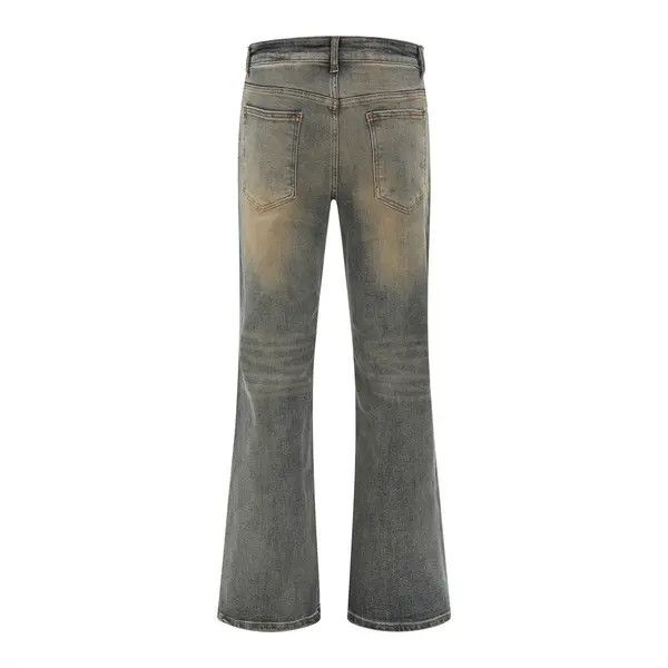 Jean American high street retro washed distressed flared jeans Size US 32 / EU 48 - 8 Thumbnail