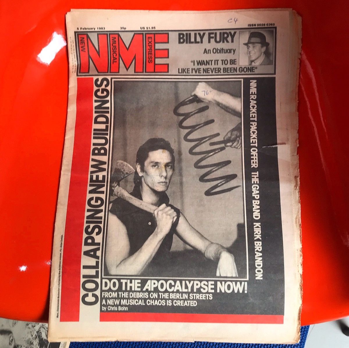 Hysteric Glamour × POP MAGAZINE × Vintage Vintage NME Magazine Nebauten ~ Gap Band 1983 Einsturzende Size ONE SIZE - 1 Thumbnail