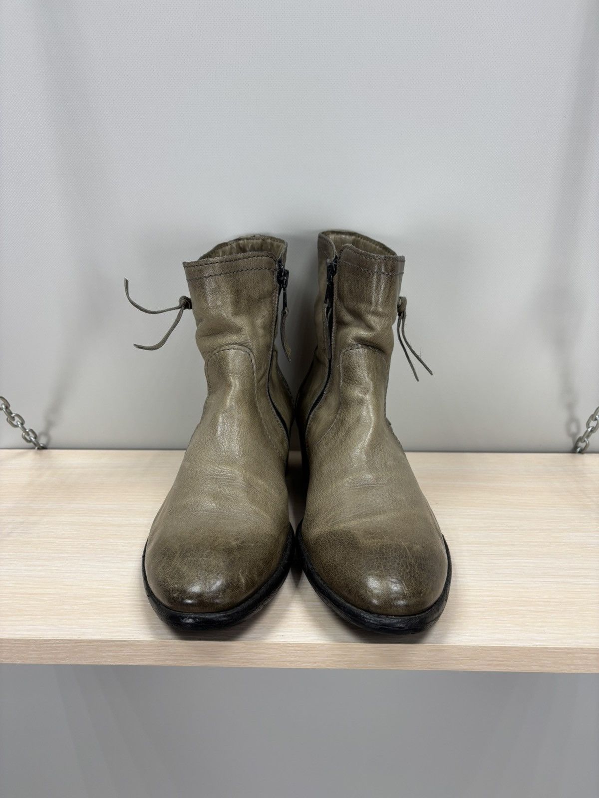 A.S.98 Womens leather boots MJUS Size 40 Color Brown Size US 10 / IT 40 - 3 Thumbnail