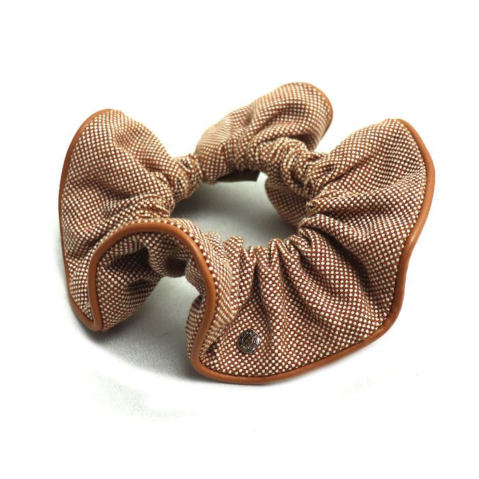 Hermes Hermes Hermes Claudia Toilash Lamb Leather Scrunchie Cotton Other DUTY FREE for USA Size ONE SIZE - 1 Thumbnail