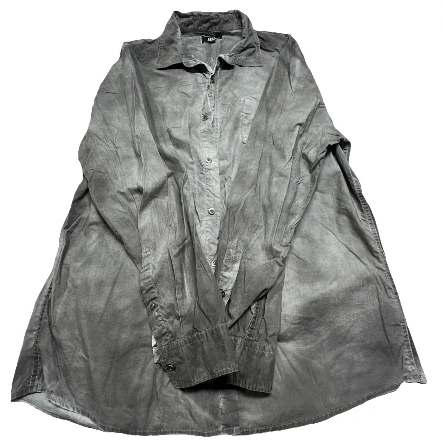 Vintage Rock & Republic Button-Up Shirt Mens XXL Distressed Gray Collared Long Sleeve Casual Rock Theme Size US XXL / EU 58 / 5 - 6 Thumbnail