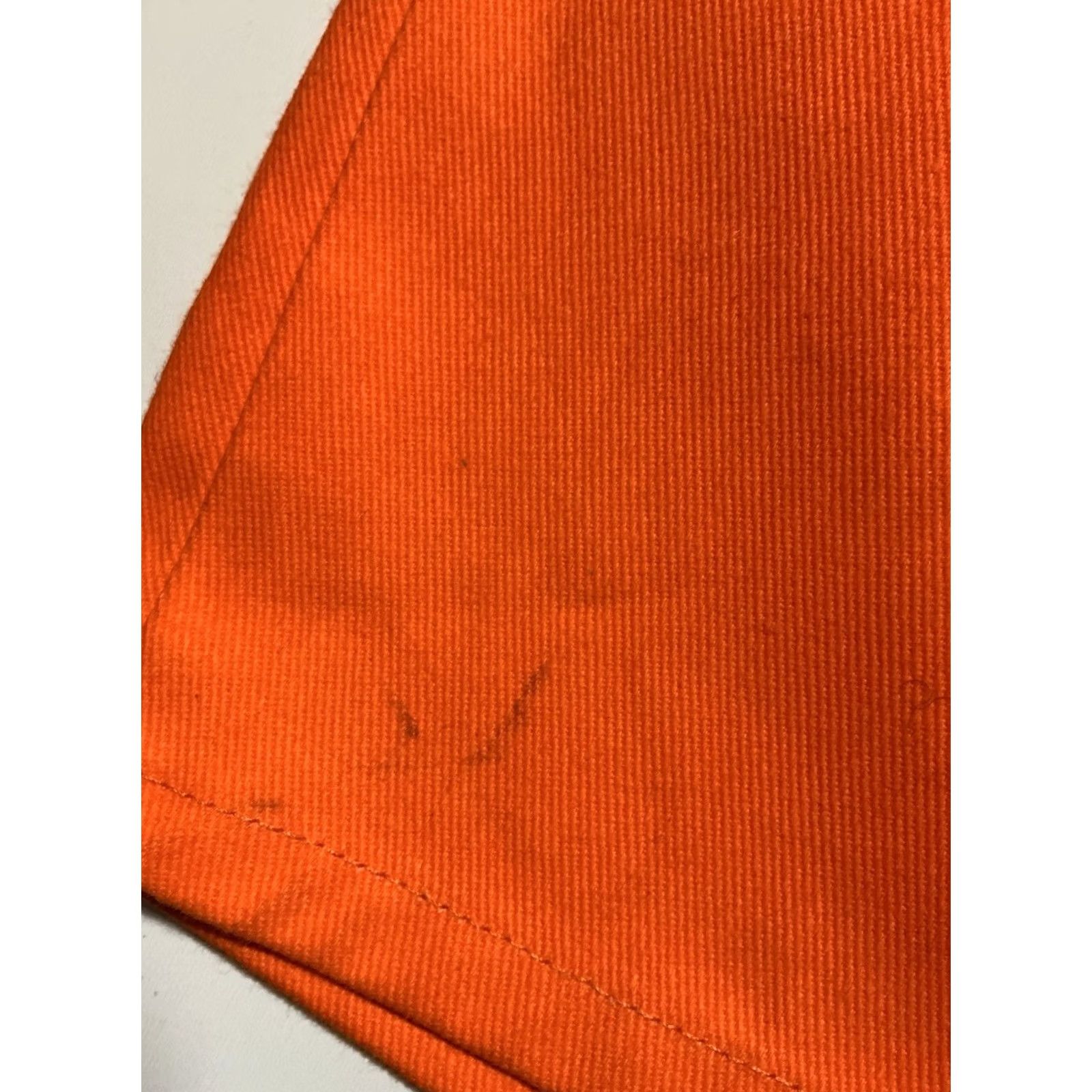 Vintage VINTAGE C’est Toi Denim Shorts Orange Striped Jean Shorts Sz S Unisex Fit 1990s Made In USA Men Women Boys Girls Size US 29 - 7 Thumbnail
