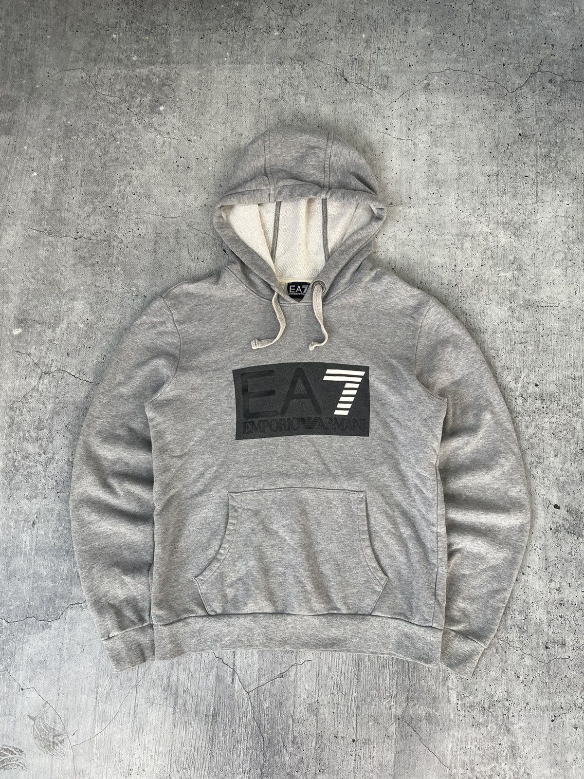 Emporio Armani Vintage Giorgio Armani hoodie Armani Jeans big logo Size US S / EU 44-46 / 1 - 1 Thumbnail