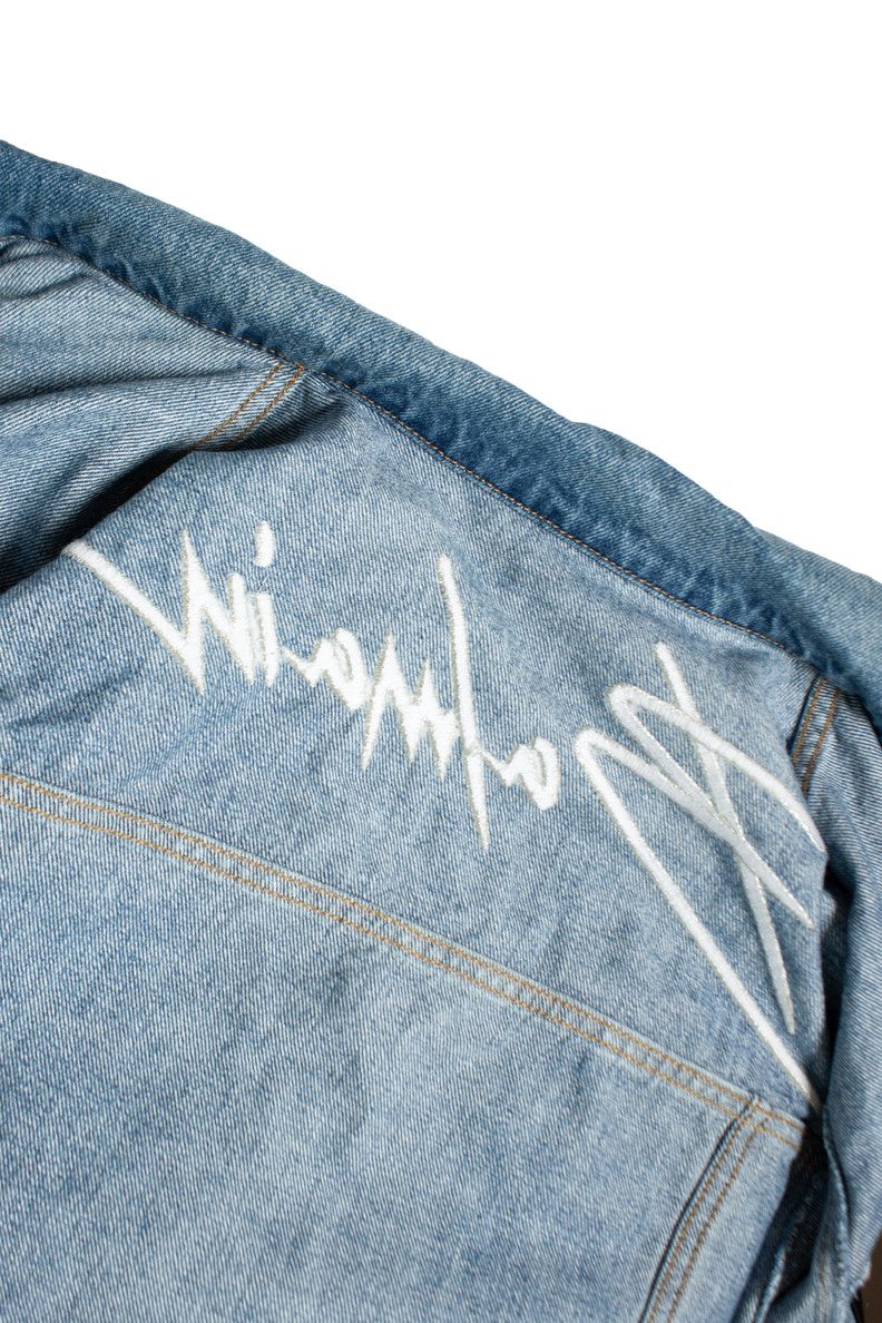 Balmain Balmain, Rockstar logo blue denim jacket Size US M / EU 48-50 / 2 - 9 Thumbnail