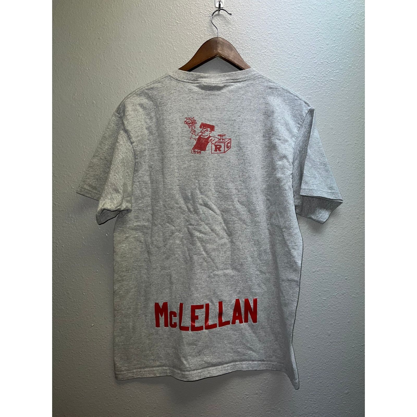 Lee Vintage Basketball Shirt Cobbler Test Print Gray Red Tee M Size US M / EU 48-50 / 2 - 5 Thumbnail