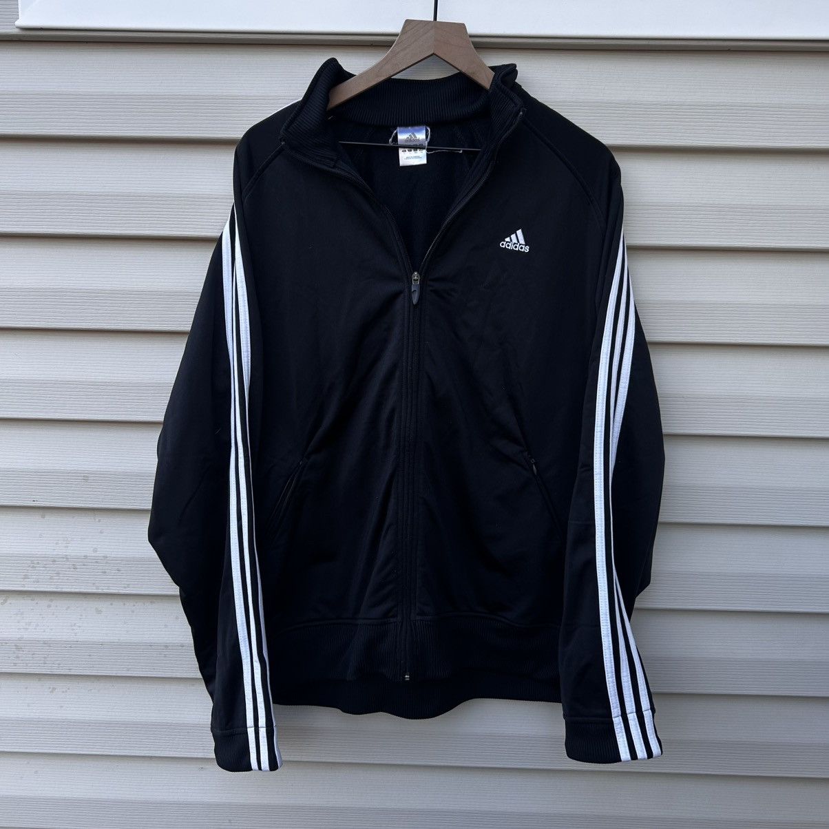 Adidas × Vintage 2005 adidas black light zip up sweatshirt Size US L / EU 52-54 / 3 - 4 Thumbnail