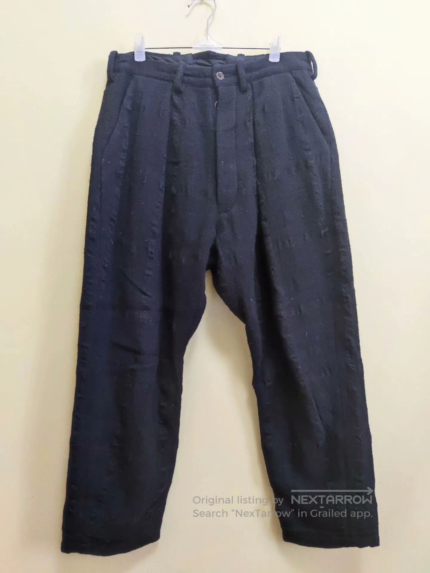 Araki Yuu Araki Yuu Black Wool Trousers. Size US 30 / EU 46 - 2 Thumbnail