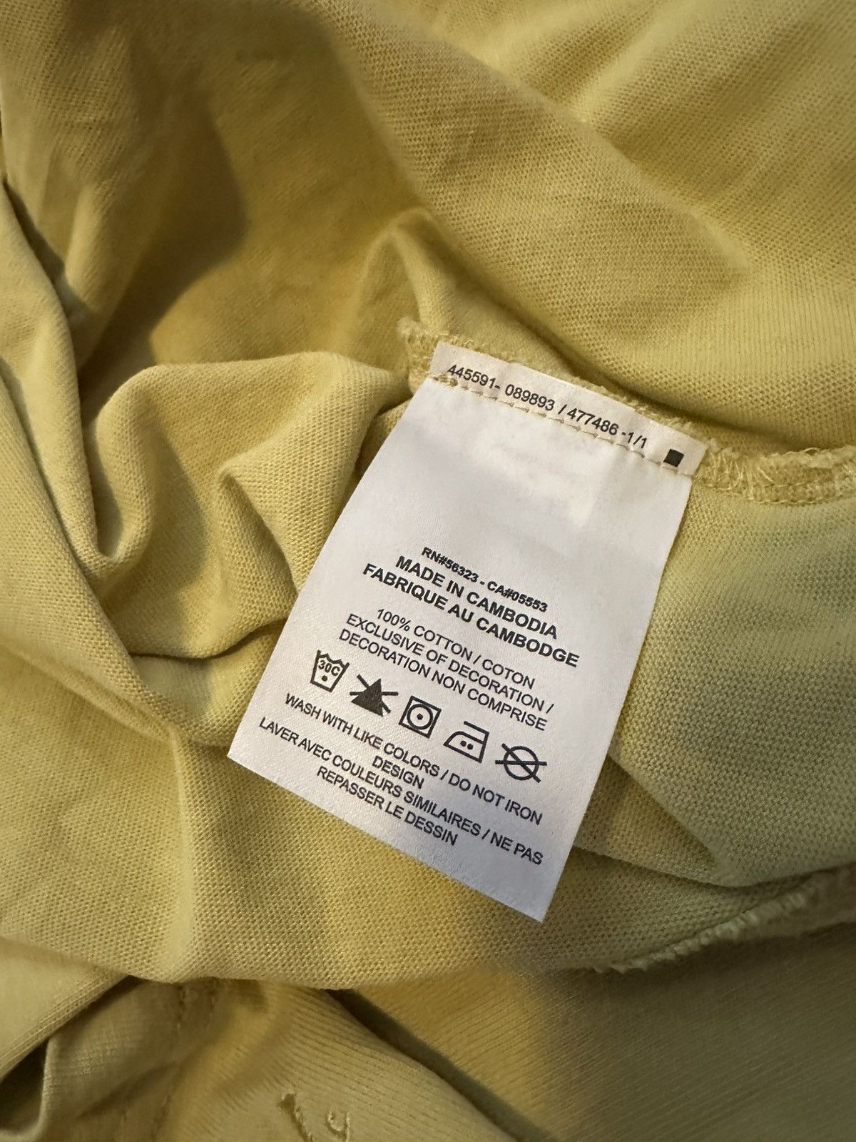 Jordan Brand × Travis Scott Jordan x Cactus Jack Yellow Tee XL Size US XL / EU 56 / 4 - 4 Thumbnail