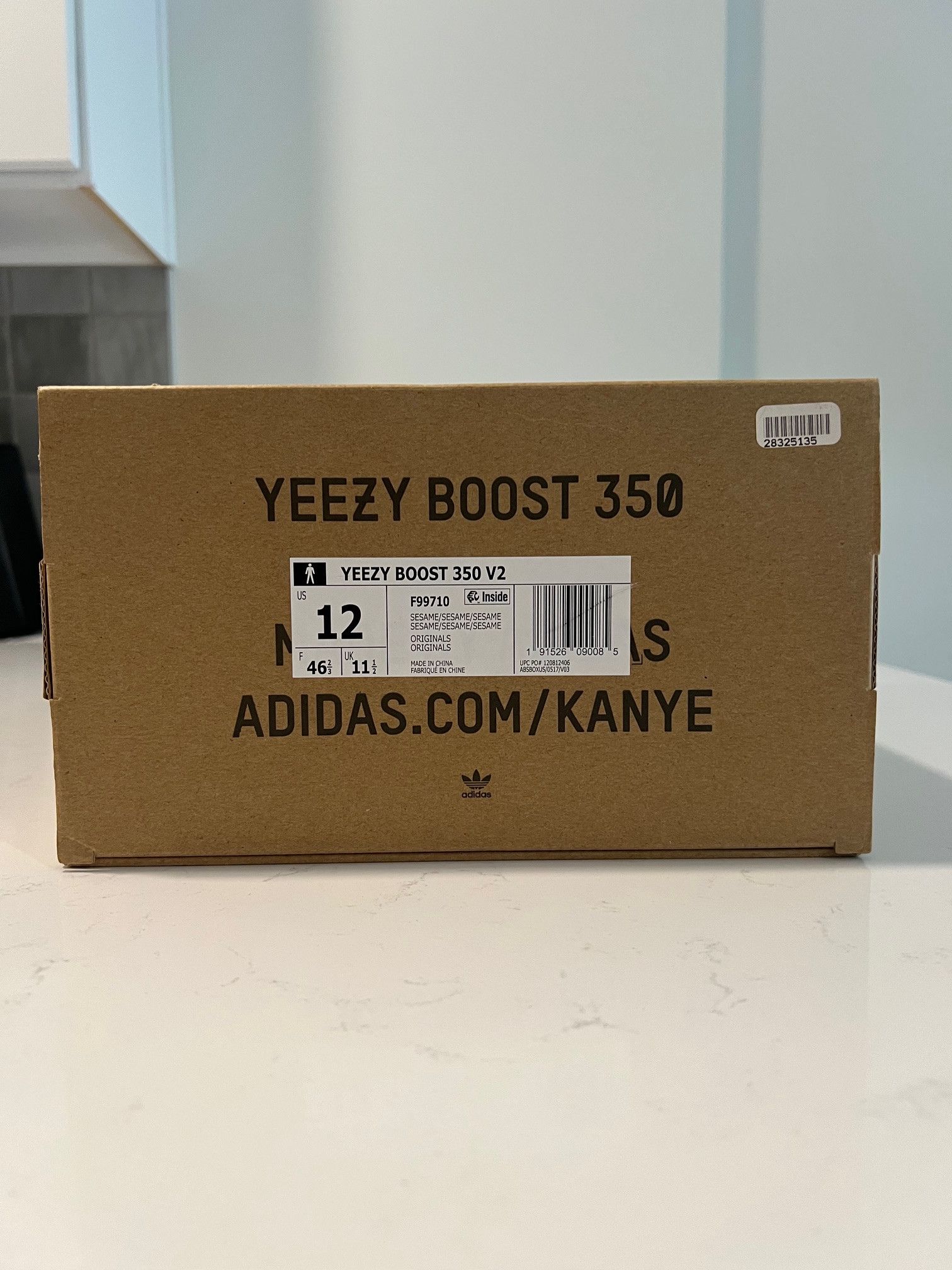 Adidas × Kanye West Yeezy Boost 350 V2 - Sesame Size US 12 / EU 45 - 8 Thumbnail