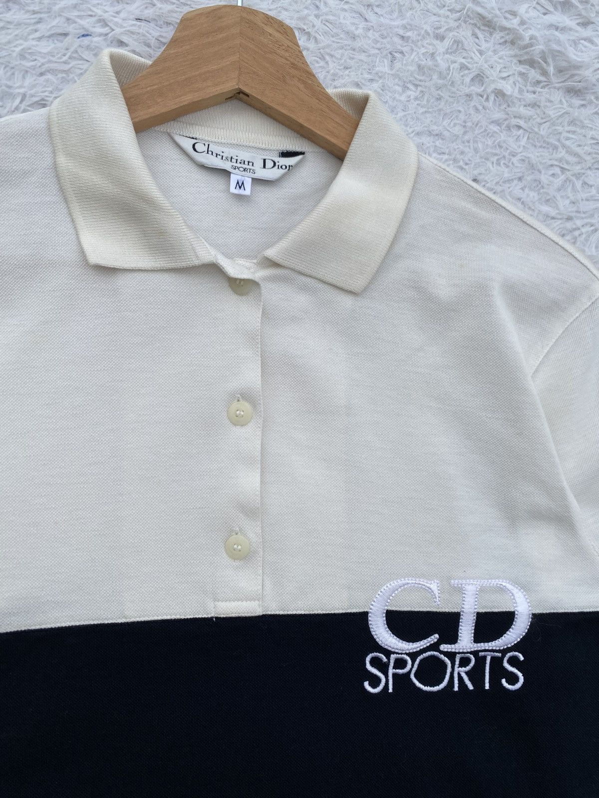 Christian Dior Monsieur Rare Vintage 90s Christian Dior Sport Spellout Polo Shirt Size US M / EU 48-50 / 2 - 8 Thumbnail