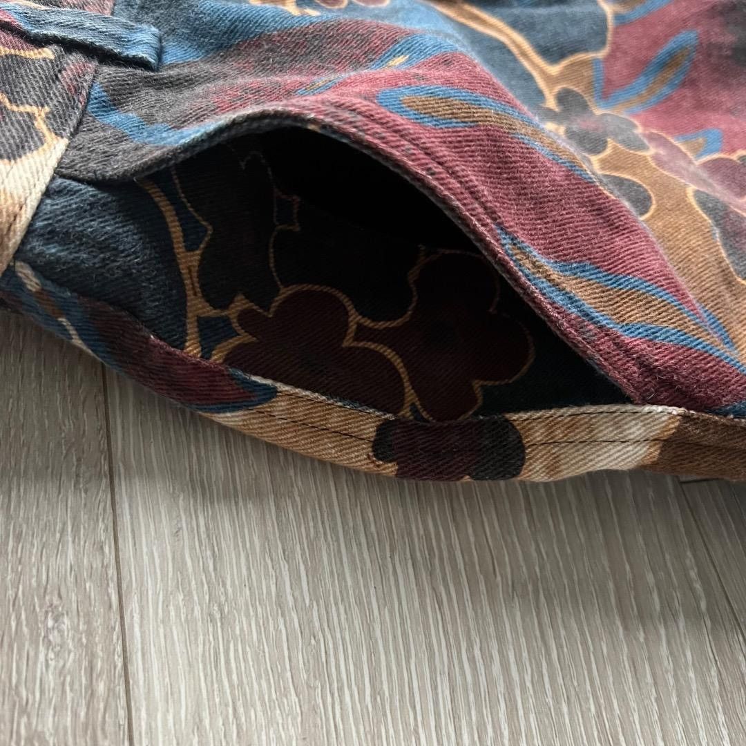 Dries Van Noten Dries Van Noten Floral Print Wide Leg Cotton Pants 22aw Size 23" - 8 Thumbnail