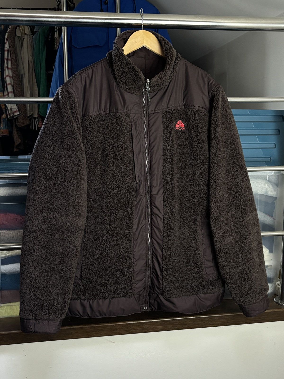 Nike ACG Reversible Vintage Sherpa Fleece Jacket Y2K