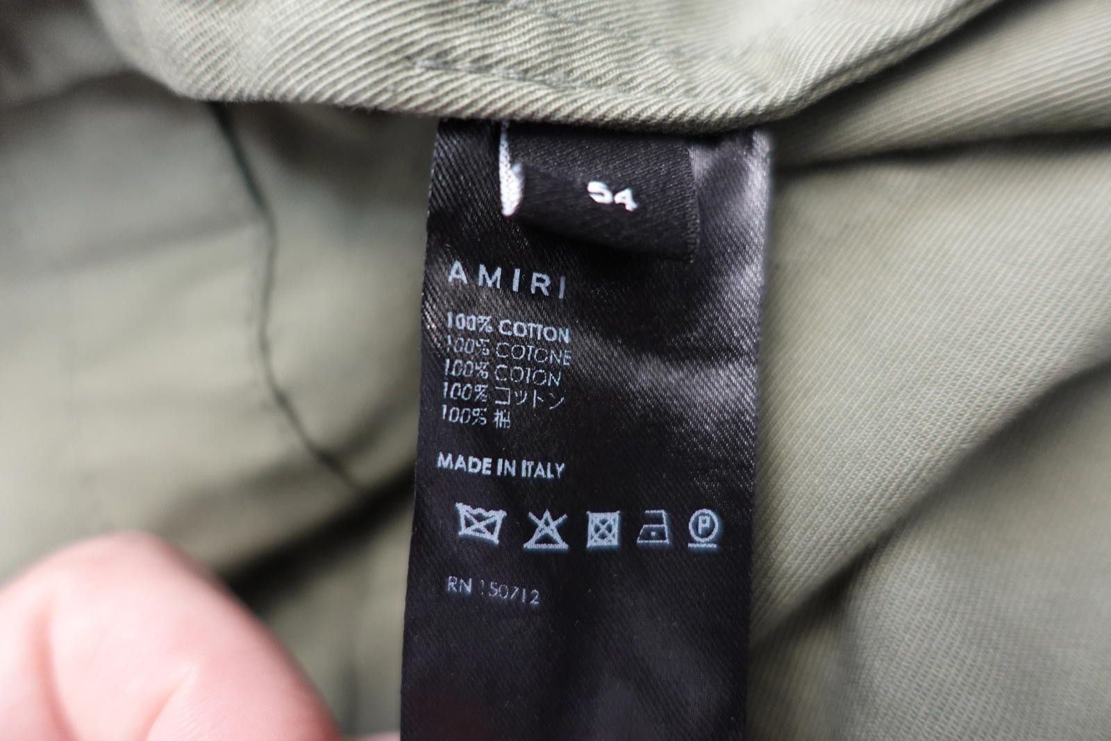 Amiri Amiri Bleached Bandana Overshirt in Olive Green Size US XL / EU 56 / 4 - 9 Thumbnail