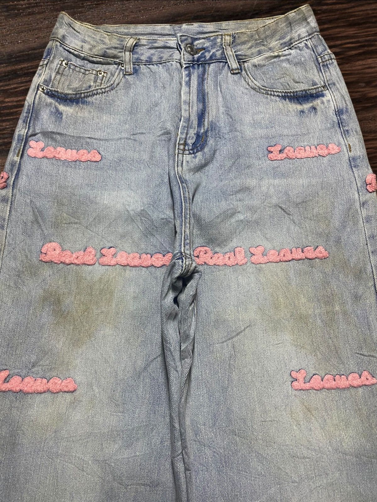 Japanese Brand Pink and blue I.V.I. jeans #festivalvibes Size US 26 / EU 42 - 3 Thumbnail