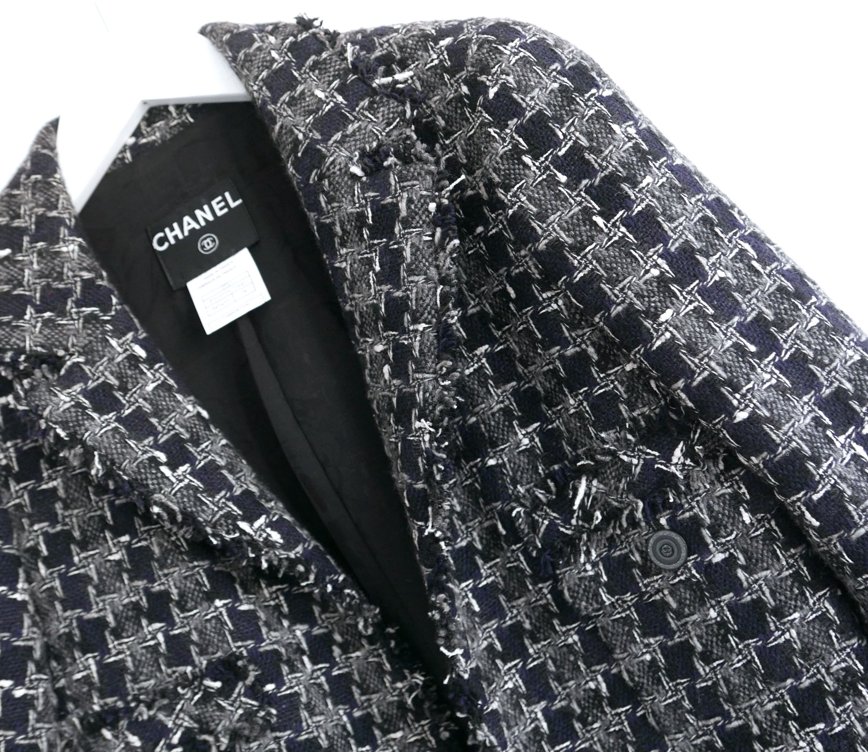 Chanel Chanel Fall 2007 07A Cashmere Houndstooth Tweed Jacket Size XS / US 0-2 / IT 36-38 - 2 Thumbnail