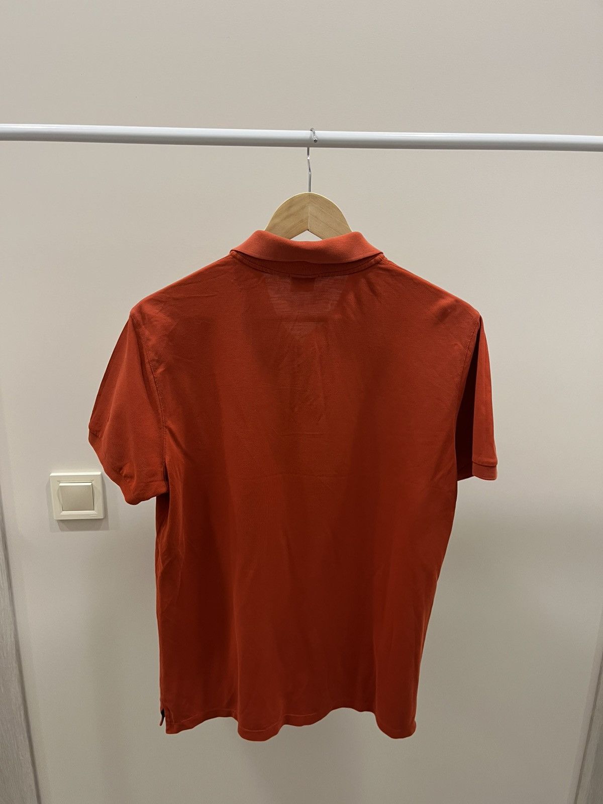 Vintage Boss Hugo Boss Polo Shirt Orange Classic Logo Cotton Luxury Size US M / EU 48-50 / 2 - 3 Thumbnail
