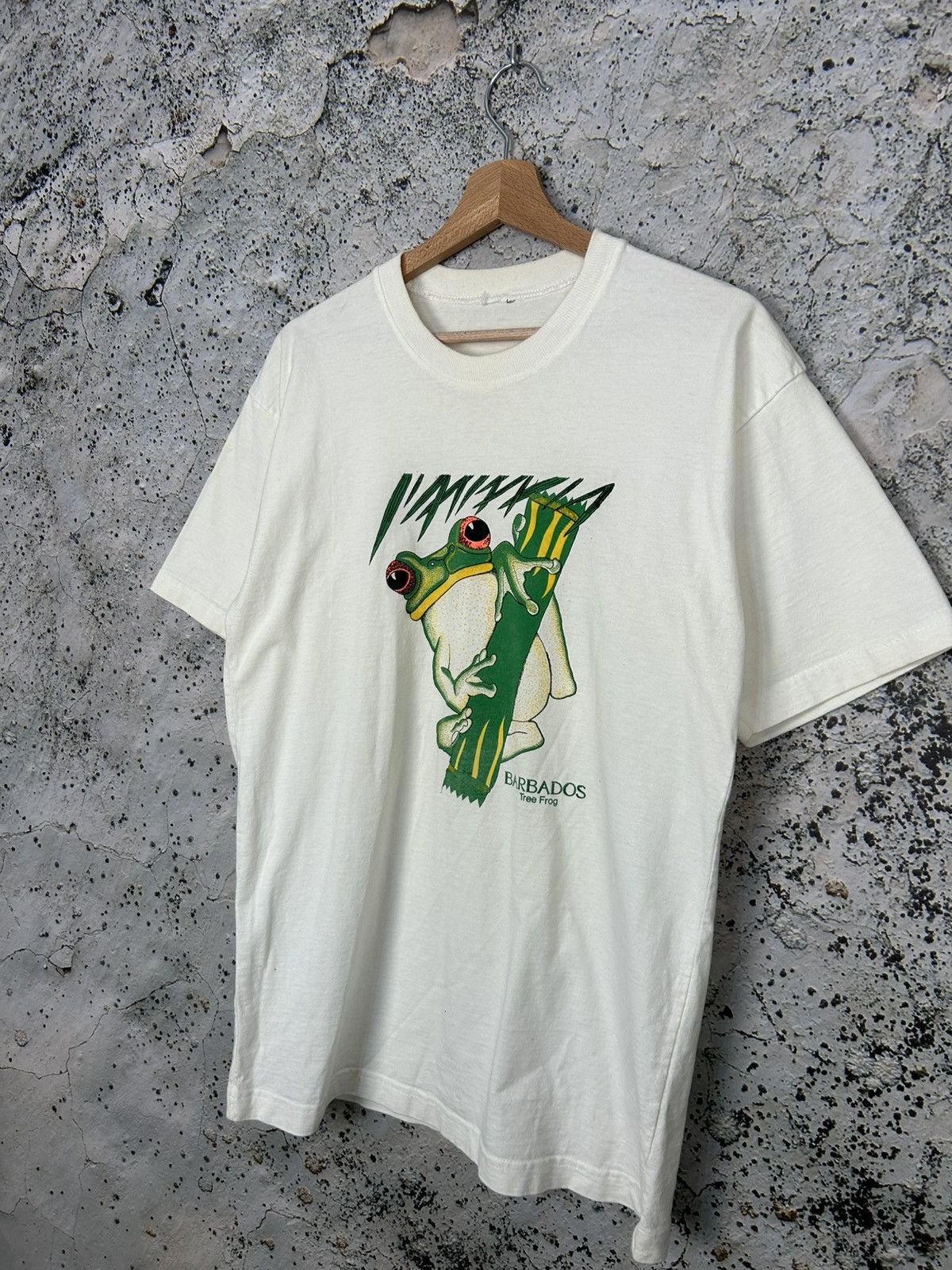 Vintage Vintage Frog Barbados 90s Graphic Tee Streetwear Skate Size US M / EU 48-50 / 2 - 2 Thumbnail