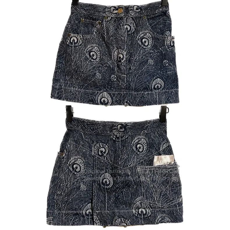 Vivienne Westwood Vivienne Westwood 90s Gold Standard Feathery Denim Skirt Size 30" / US 8 / IT 44 - 1 Thumbnail