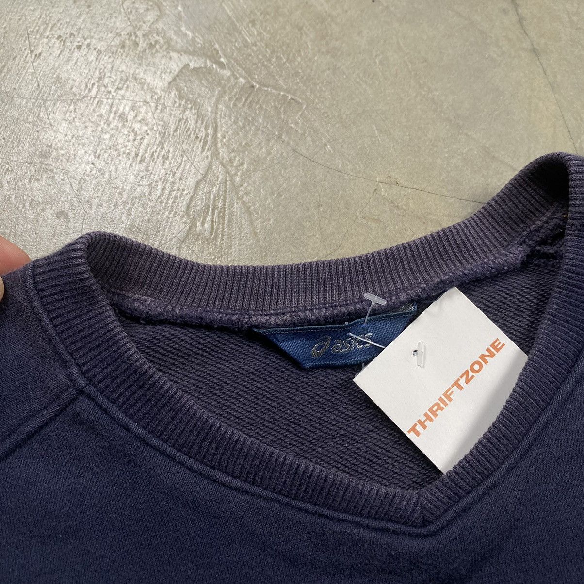 Asics × Japanese Brand y2k Asics Hinodai Japan V Neck Sweatshirt Size US L / EU 52-54 / 3 - 4 Thumbnail