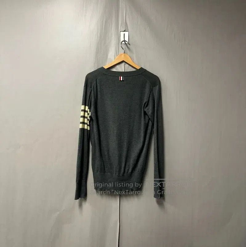 Thom Browne Thom Browne Gray Cotton Cardigan for Women . Size S / US 4 / IT 40 - 2 Thumbnail