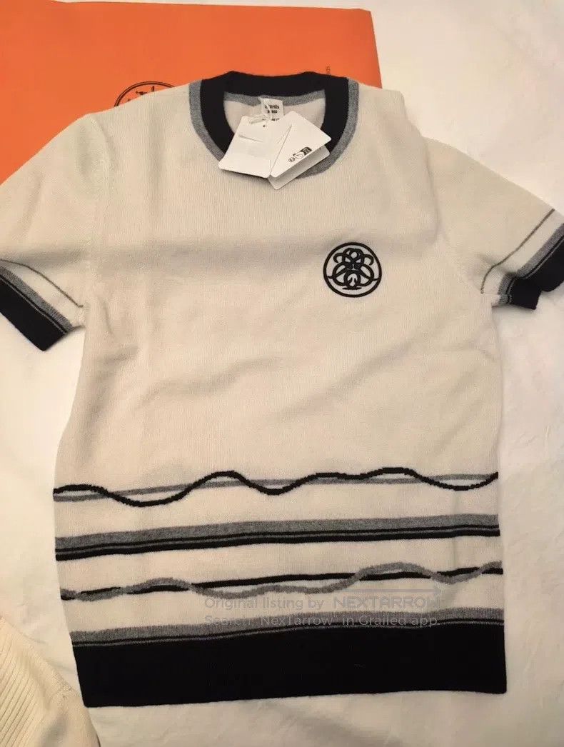 Hermes Hermes Knit short-sleeved top Size XS / US 0-2 / IT 36-38 - 1 Thumbnail