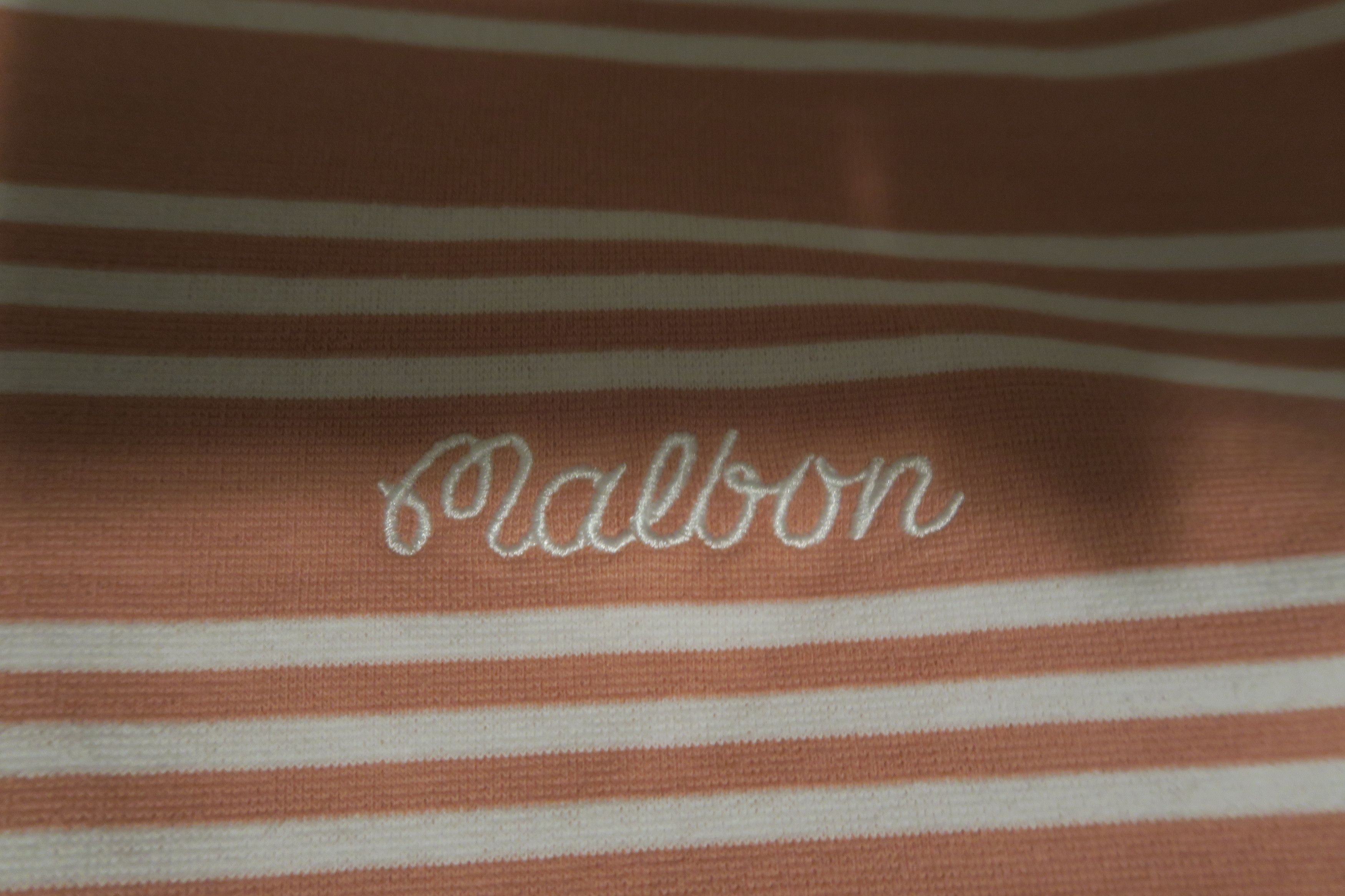 Malbon Malbon Golf Bon Striped 1/4 Zip Pullover Coral Pink Size US L / EU 52-54 / 3 - 2 Thumbnail
