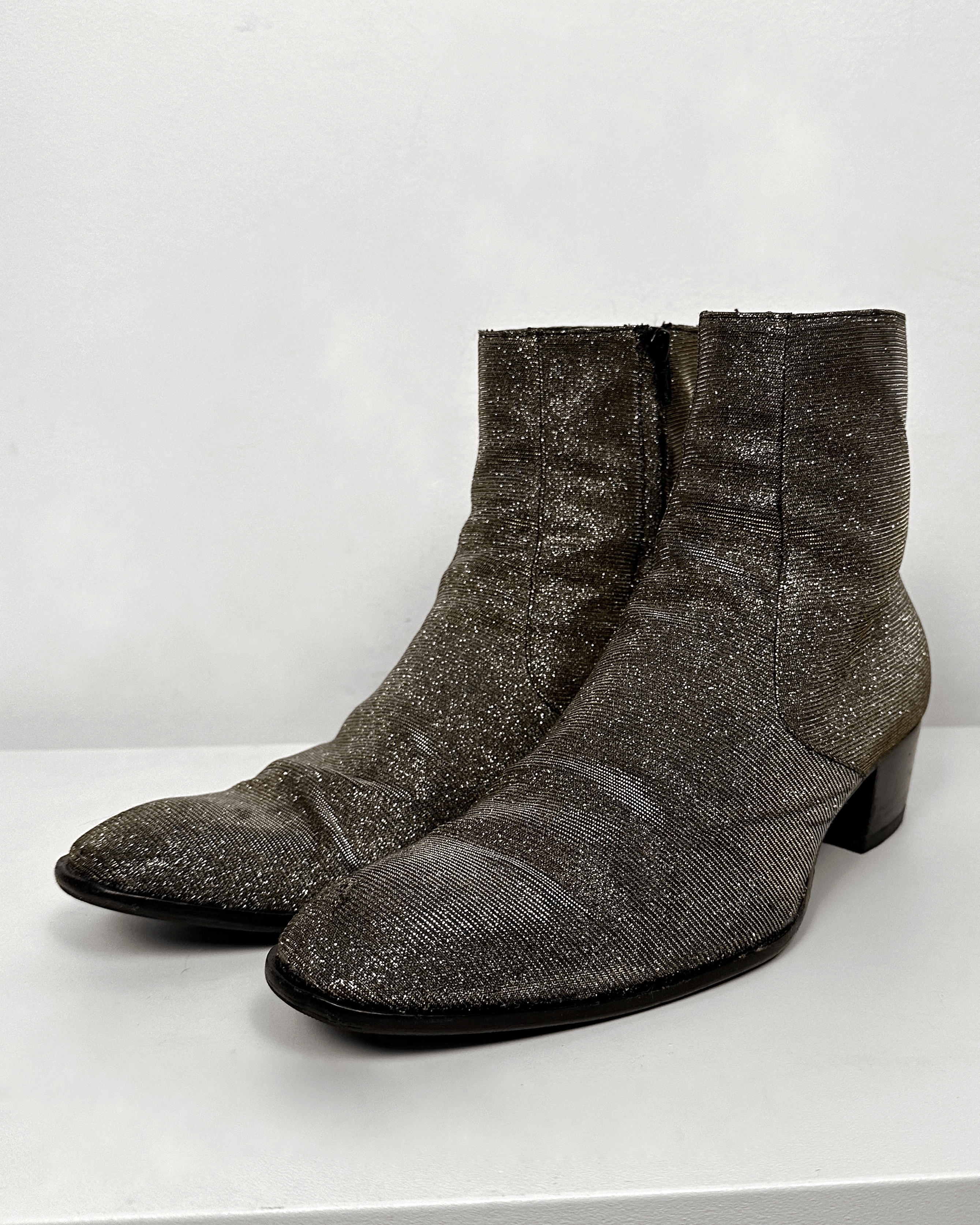 Saint Laurent Paris Saint Laurent Glitter Wyatt Boots Size US 9 / EU 42 - 6 Thumbnail