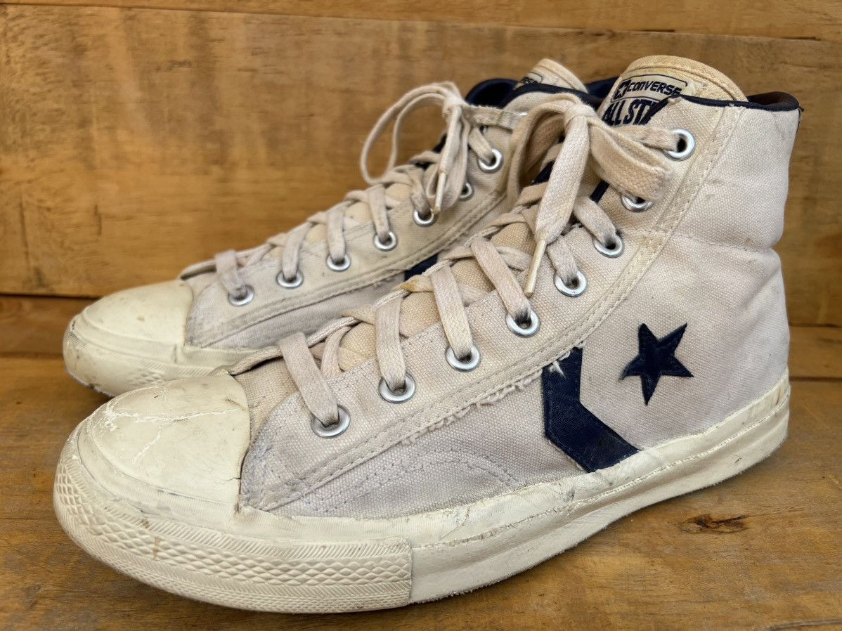 Converse Converse All Star 80S Old School Canvas Hi-Top Sneakers Size US 9.5 / EU 42-43 - 4 Thumbnail