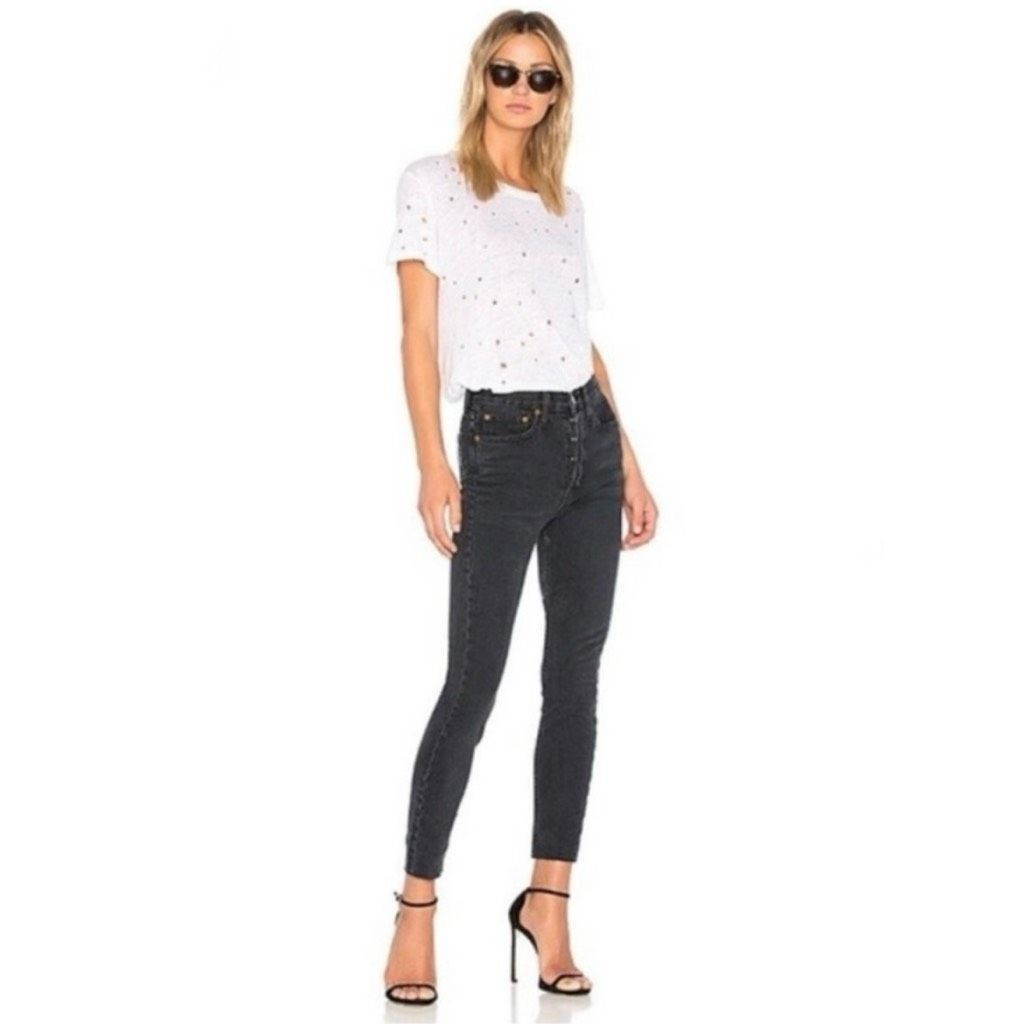 RE/DONE RE/DONE Originals High-Rise Skinny Ankle Jeans Button Fly Wo Size 26" / US 2 / IT 38 - 1 Thumbnail