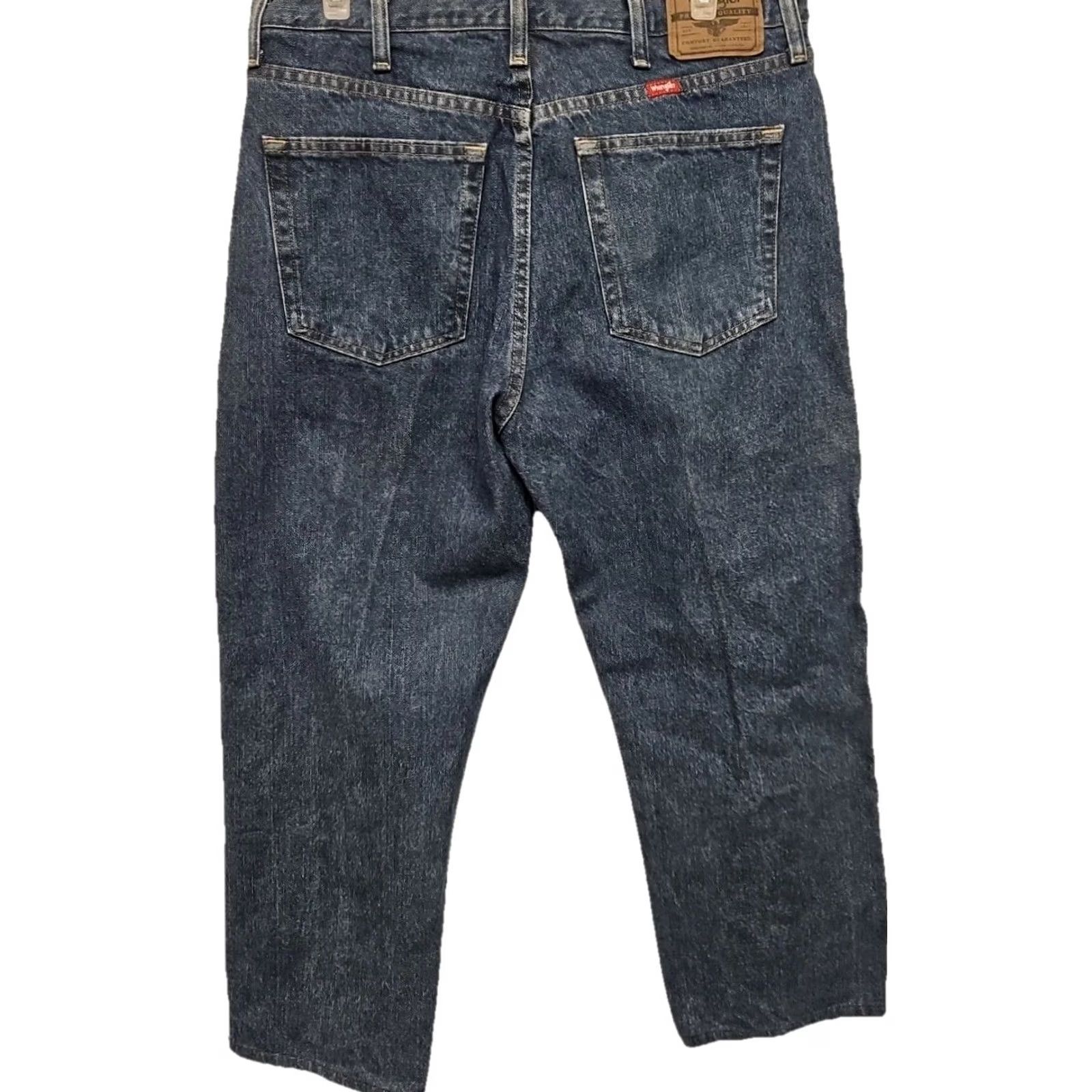 Wrangler Wrangler Jeans Men’s 34x24 Regular Straight Cotton Denim Y2K Vintage-Style Blue 2000s Size US 34 / EU 50 - 4 Thumbnail