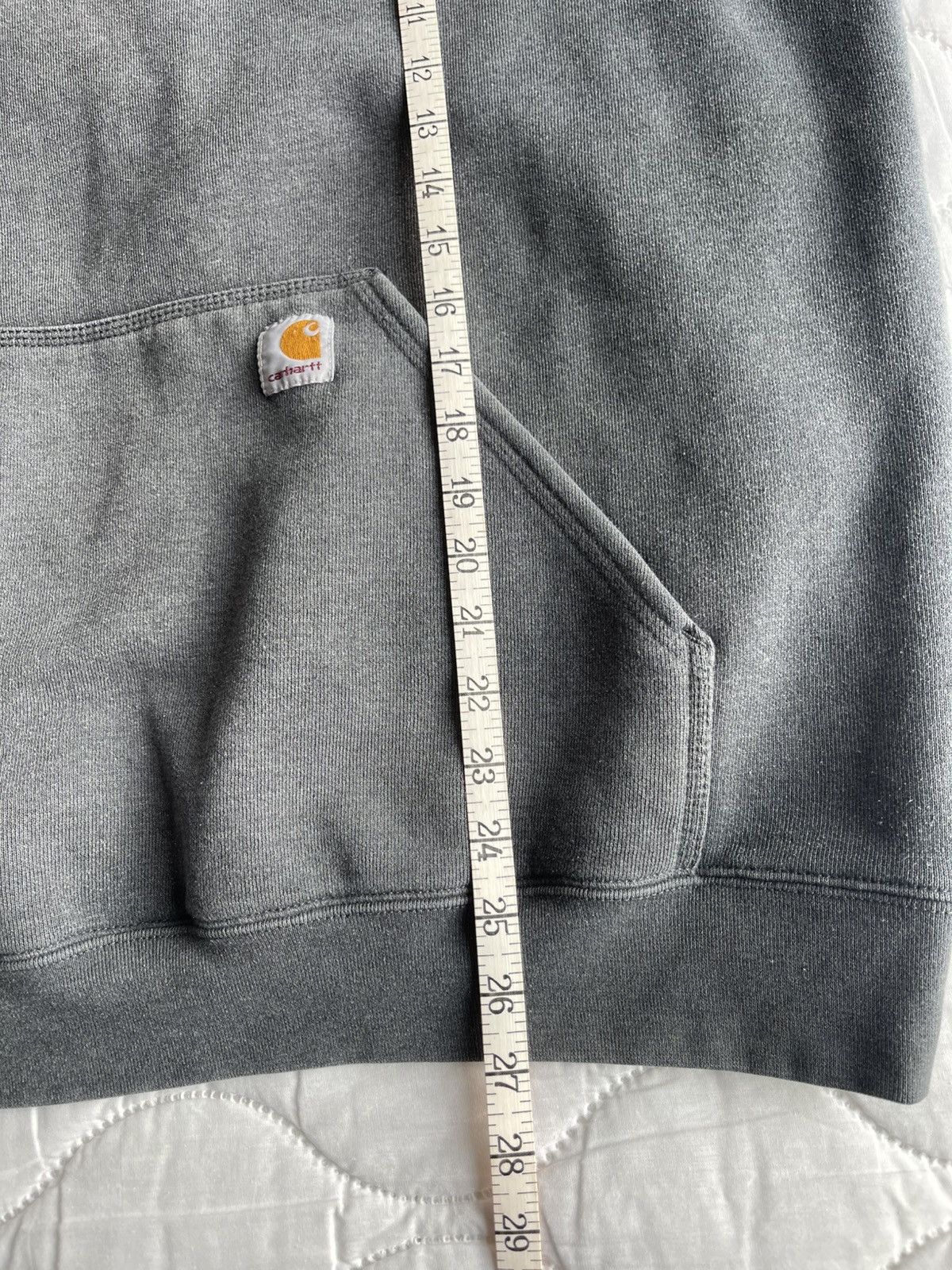 Carhartt Carhart Gray hoodie with neon green sleeve lettering Size US XL / EU 56 / 4 - 8 Thumbnail