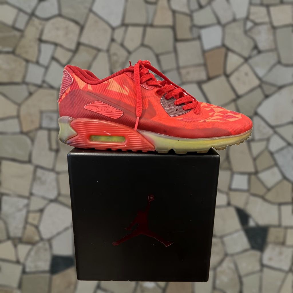 Nike Air Max 90 Ice Gym Red Shoes Sneakers Men\'s Size 10 631748-600 Nike Air Max 90 Ice Gym Red Men main image 4