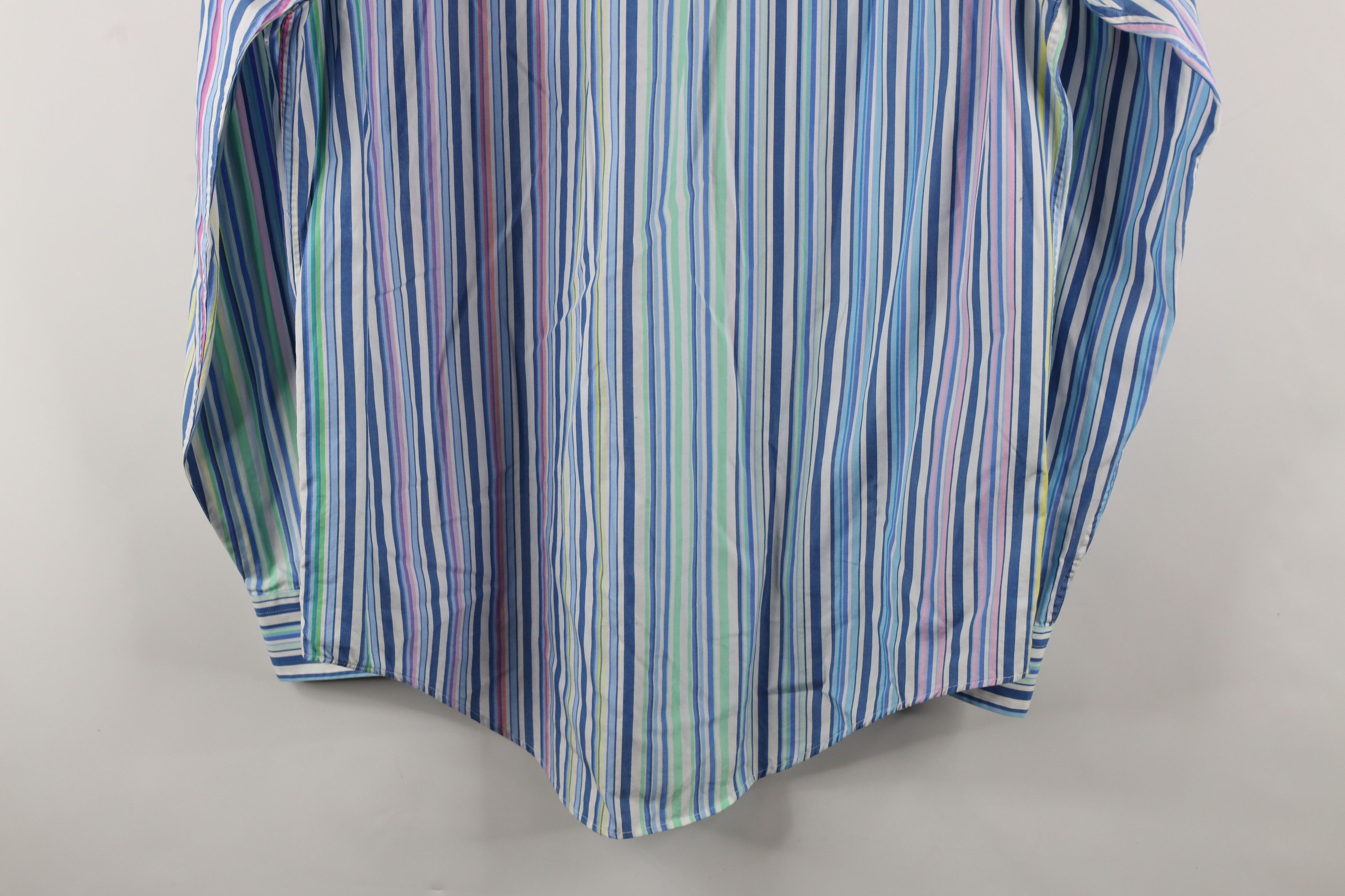 Lands' End × Vintage Vintage 90s Lands End Striped Collared Button Down Shirt Size US M / EU 48-50 / 2 - 11 Thumbnail