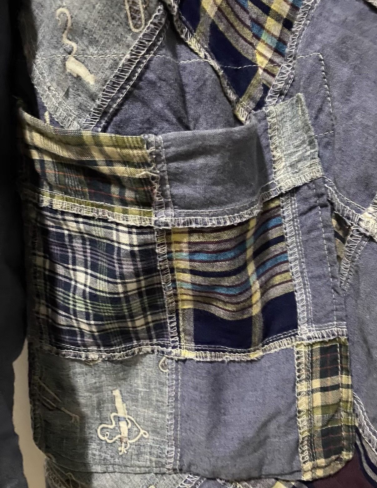 Engineered Garments Engineered Garments Daiki Patchwork Shirt Blazer J35 Size US S / EU 44-46 / 1 - 6 Thumbnail