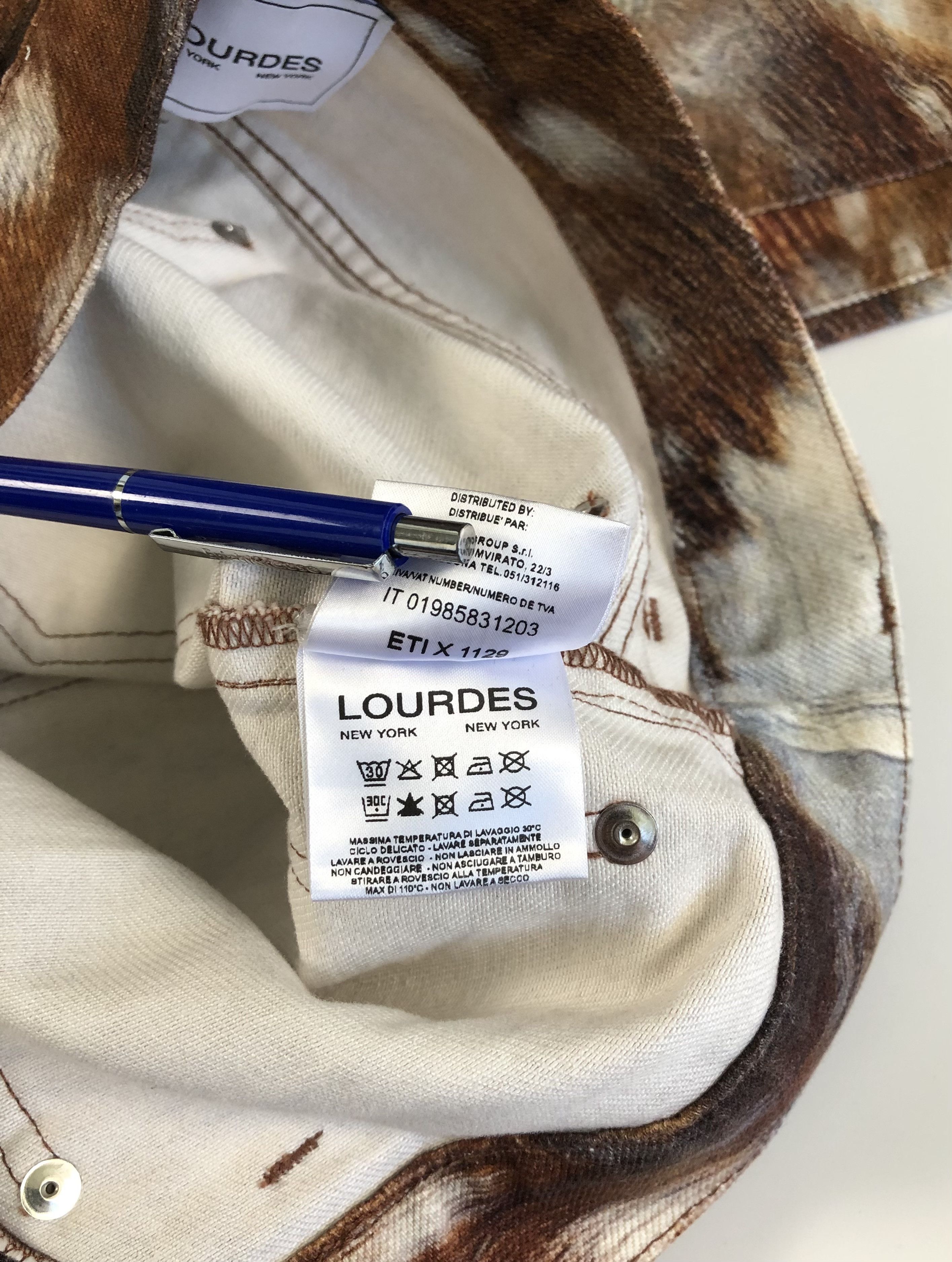Other Lourdes New York Multi-Pocket Deer Unisex Jeans Size US 33 - 9 Thumbnail