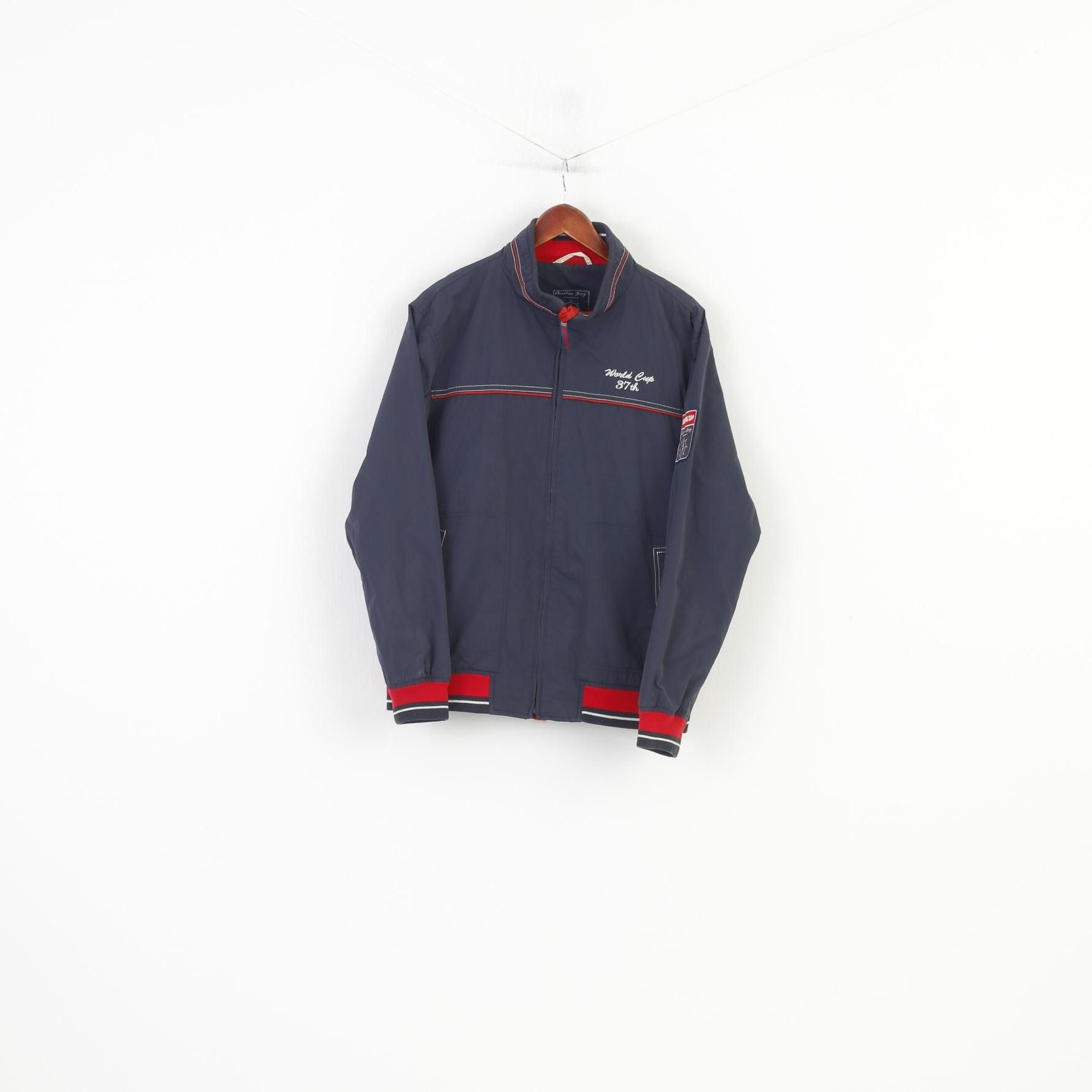 Vintage Christian Berg Men 40 M Jacket Blue Nylon Waterproof 3654 Size US M / EU 48-50 / 2 - 1 Thumbnail