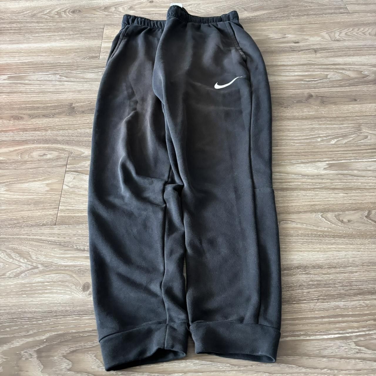 Nike Crazy Vintage Y2K/2000s Faded Black Nike Swoosh Essential Sweatpants! Fits M Size US 34 / EU 50 - 2 Thumbnail