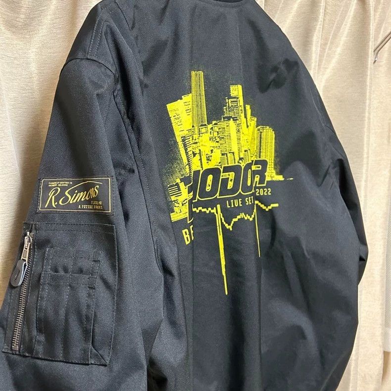 Raf Simons Raf Simons 22ss Echodomer printed bomber Size US XL / EU 56 / 4 - 4 Thumbnail