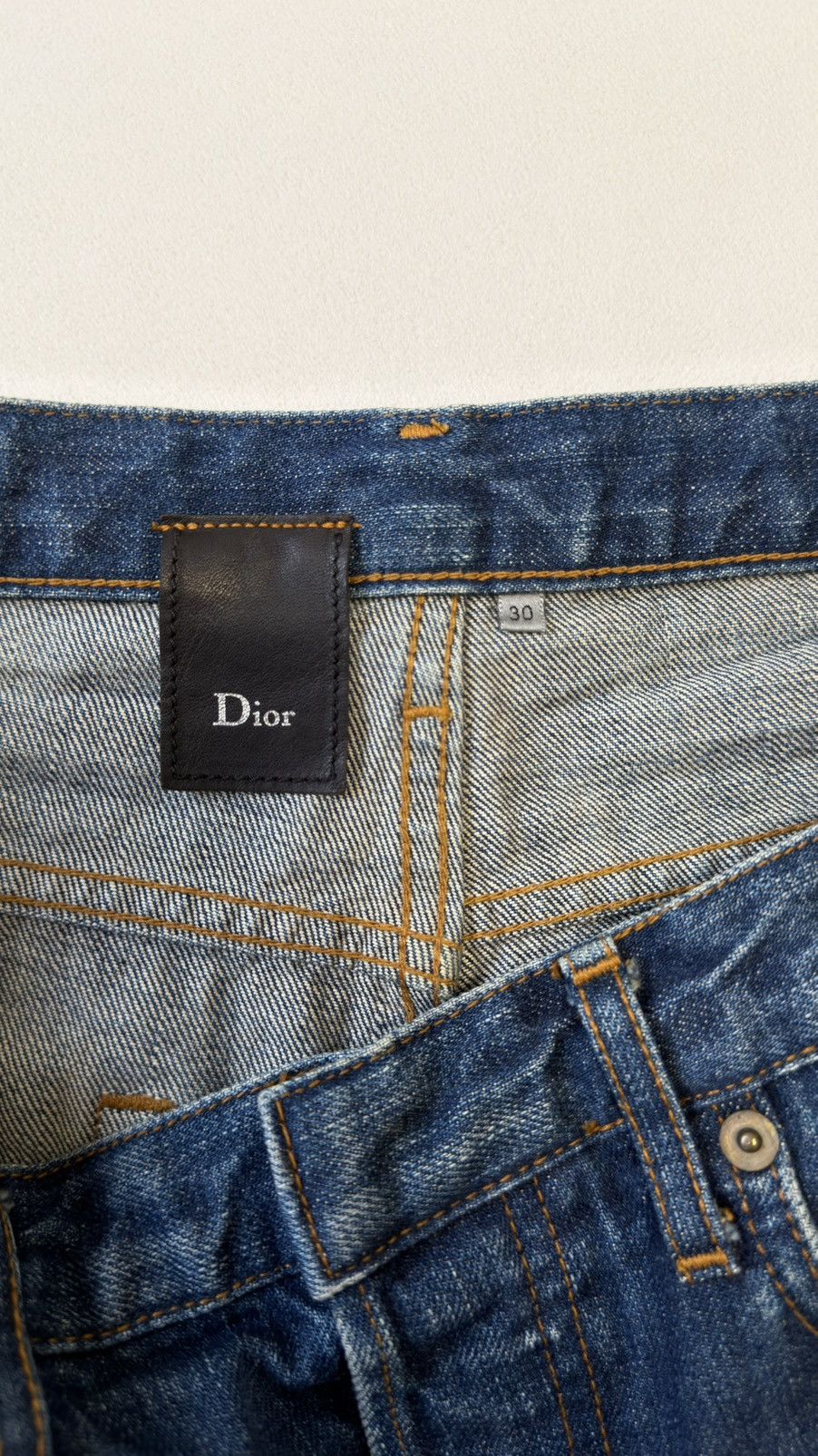 Dior S/S 03 21cm Blue MIJ Clawmark Jeans Size US 30 / EU 46 - 6 Thumbnail