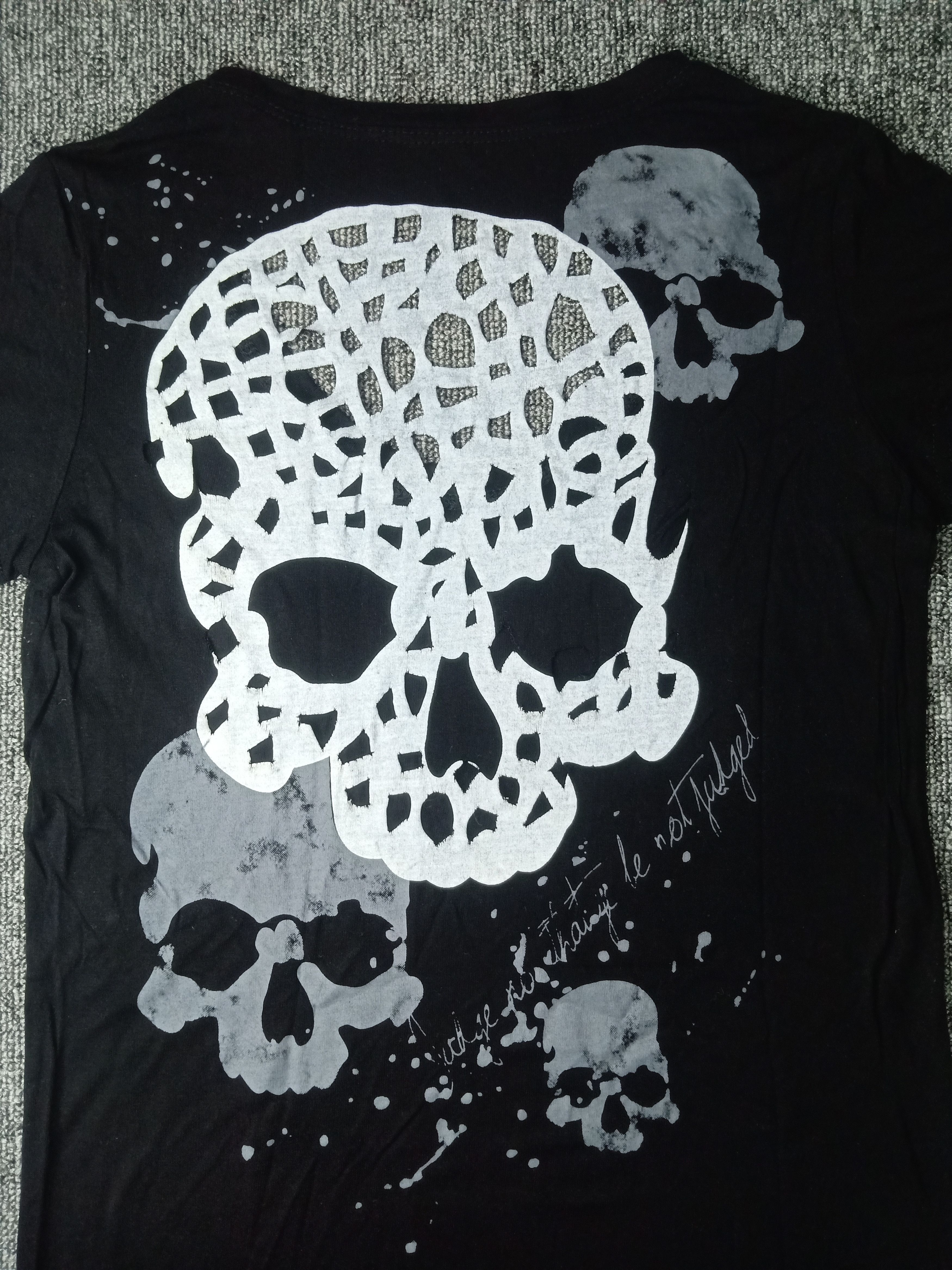 Japanese Brand Crazy Gothic Poem Skulls Ripped Japanese Brand Size M / US 6-8 / IT 42-44 - 7 Thumbnail