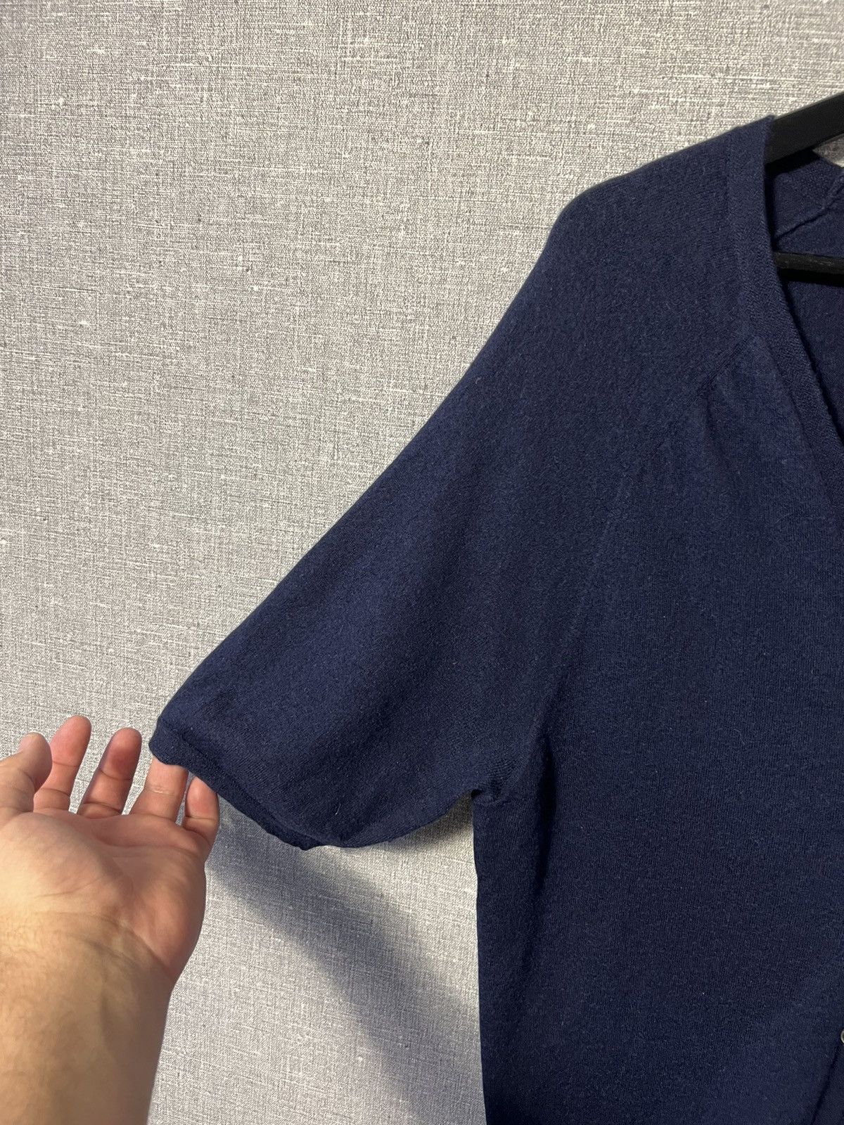 Allude Allude Cashmere Button Up Cardigan Short Sleeve Sweater Size L / US 10 / IT 46 - 5 Thumbnail