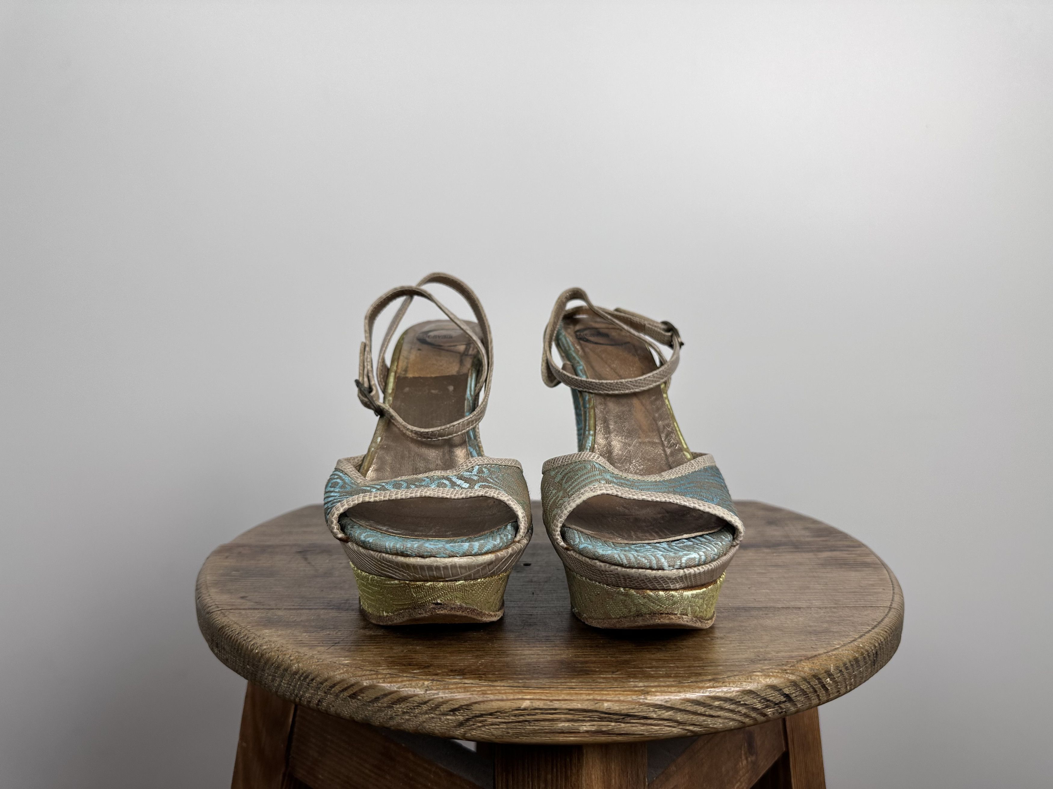 Grailed × Just Cavalli Just Cavalli Cloth Sandal Monogram Blue Size EUR 35 Size US 5 / IT 35 - 2 Thumbnail