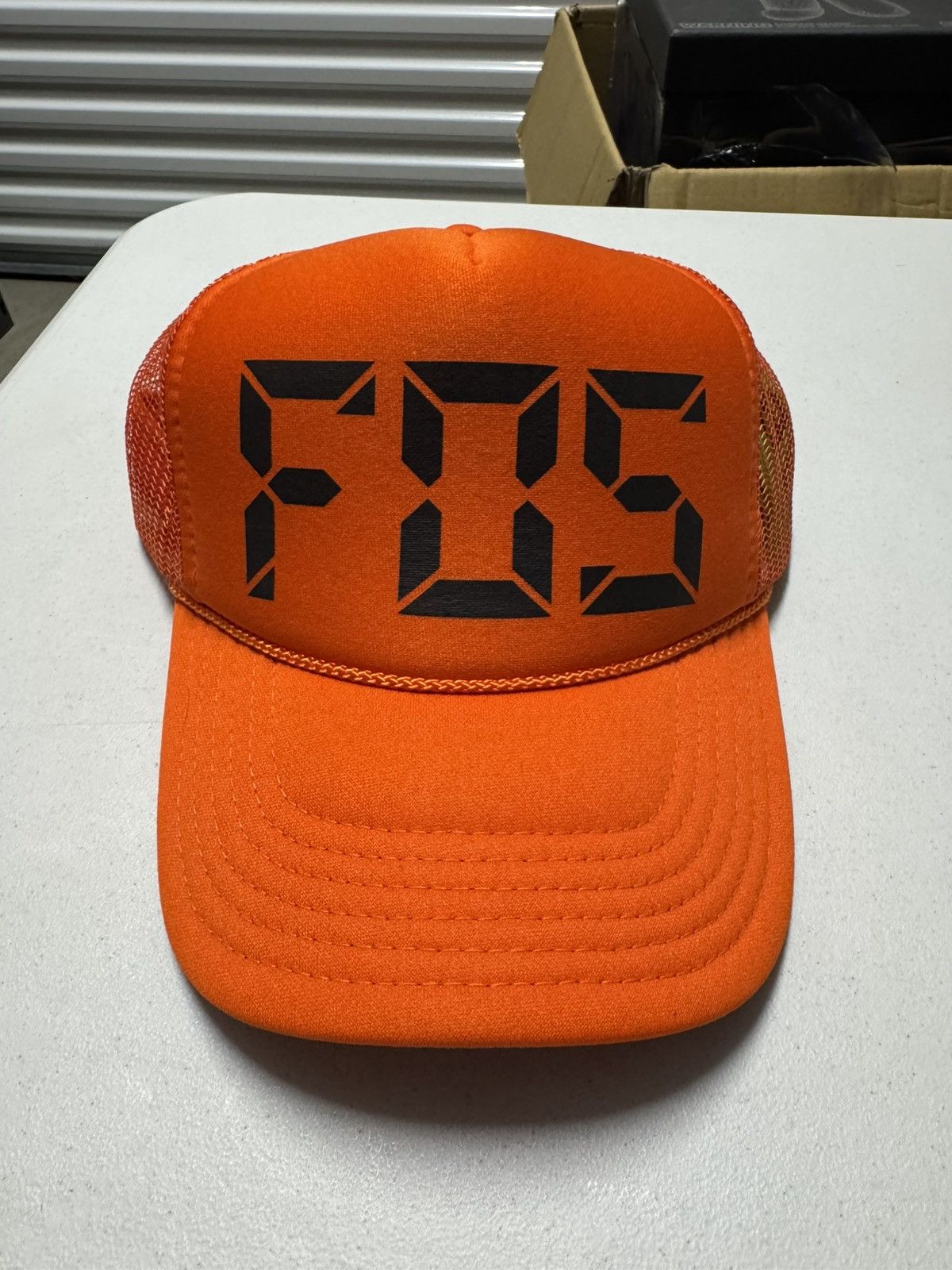 Virgil Abloh Orange FOS Trucker Hat