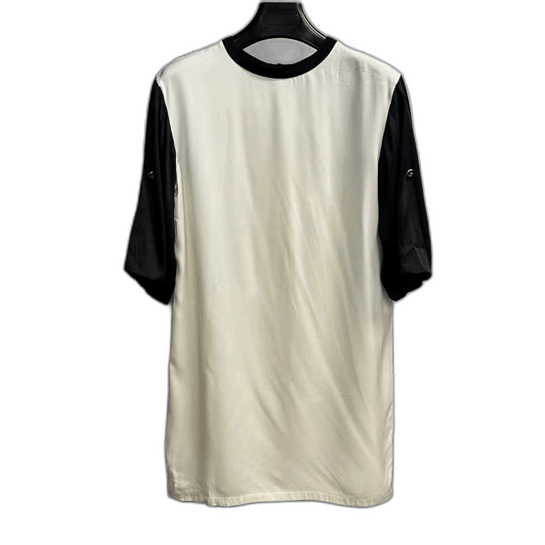 Chanel Chanel Black and White Logo Long Sleeve Dress Size US M / EU 48-50 / 2 - 1 Thumbnail
