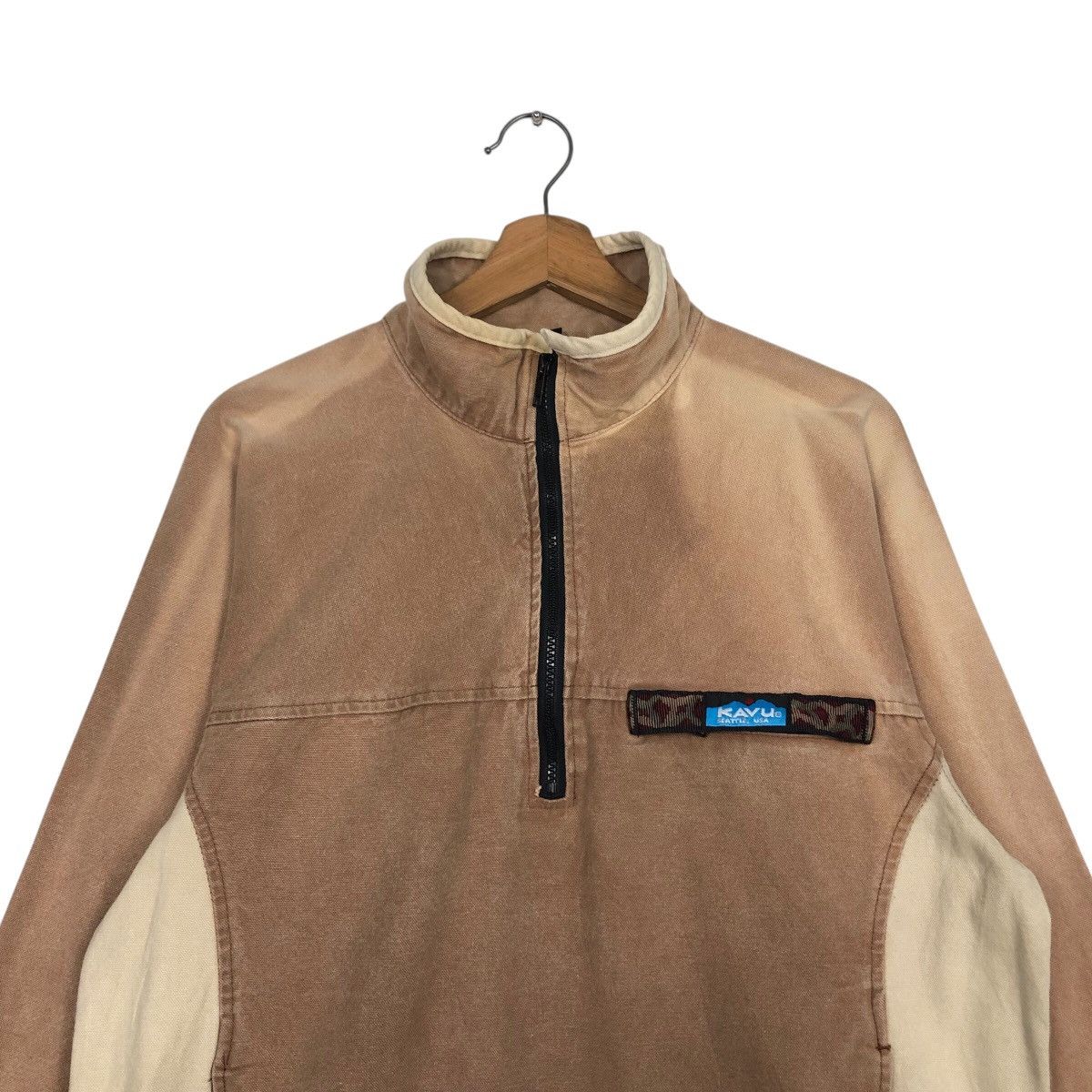 Japanese Brand 📌Vintage Half Zipper Jacket Kavu Duck Canvas Detroit Size US M / EU 48-50 / 2 - 4 Thumbnail