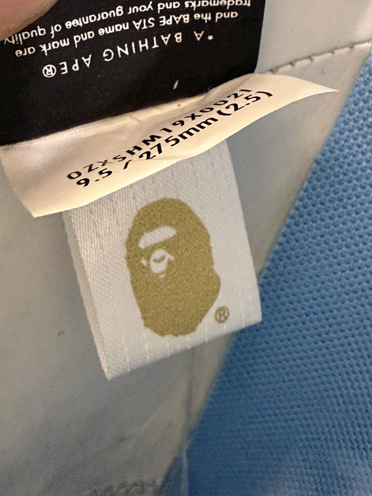 Bape Bapesta Lows Light Blue Size US 9.5 / EU 42-43 - 9 Thumbnail