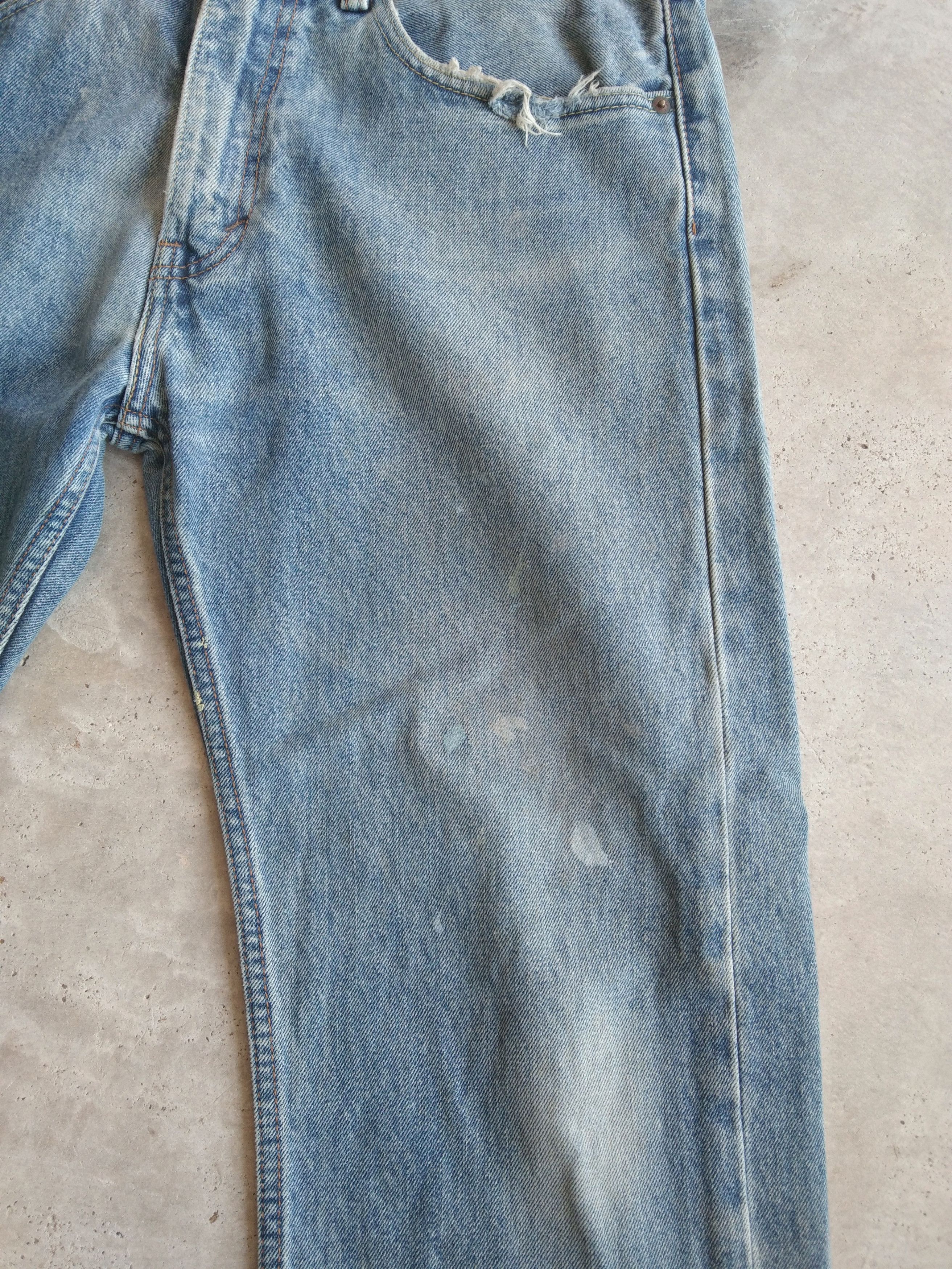 Levi's Vintage Levi's Jeans 505 Paint Splatter Distressed 34x32 Size US 34 / EU 50 - 6 Thumbnail