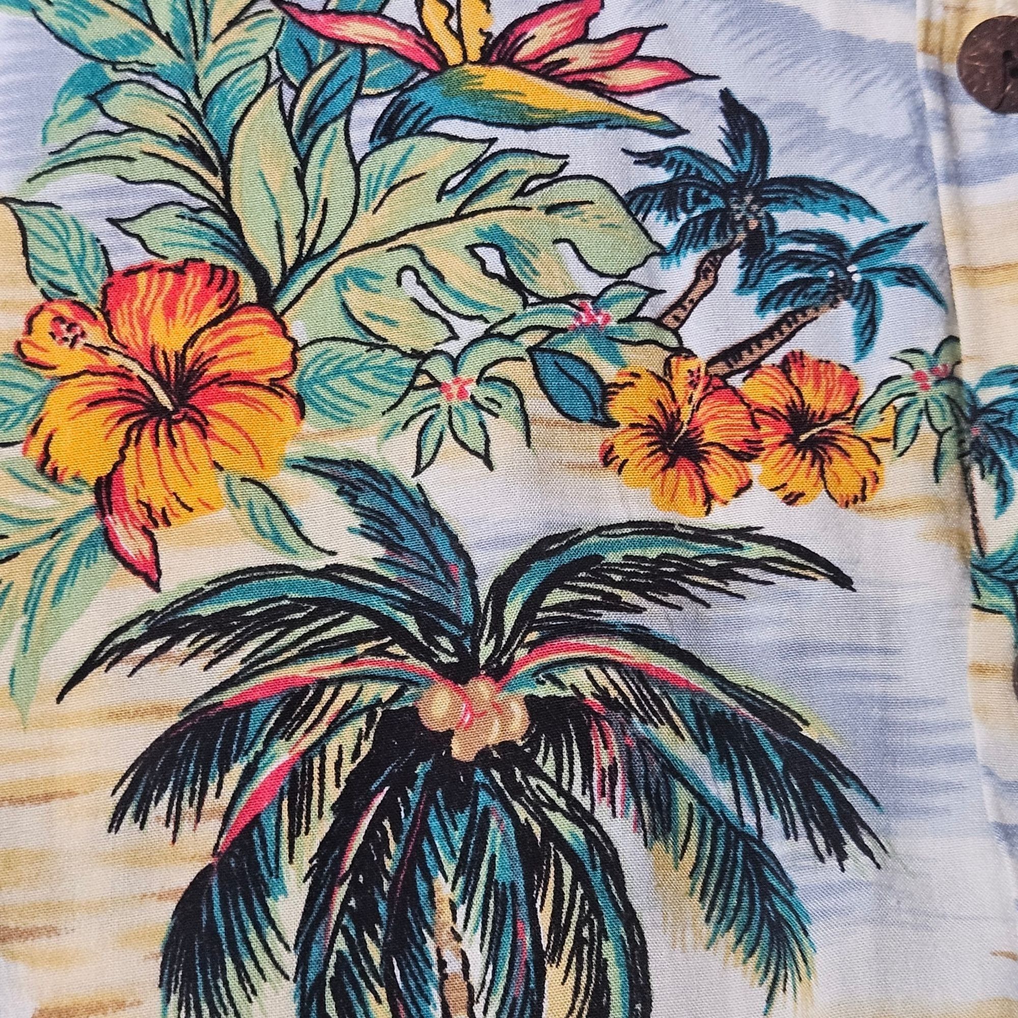 Other Aloha Hut Men’s Hawaiian Shirt L – Tropical Print, Y2K Dadco Size US L / EU 52-54 / 3 - 4 Thumbnail